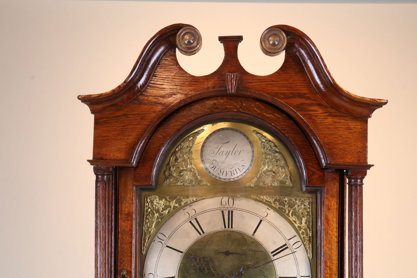 Georgian Oak Long Case Clock - 9