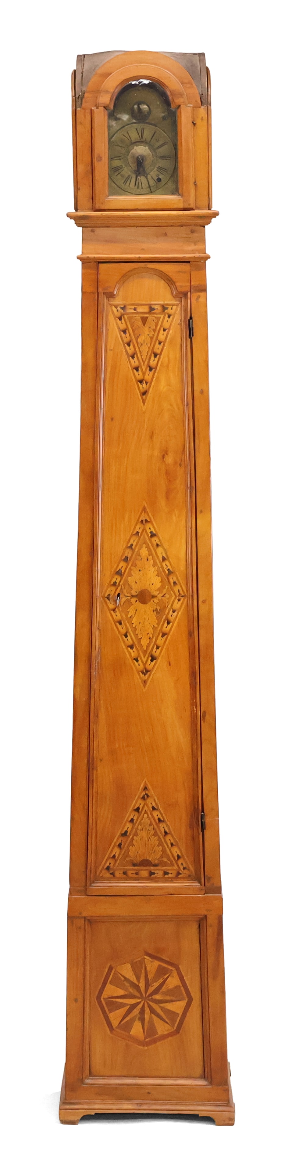 Neoclassical Inlaid Cherrywood Lighthouse Tall Clock (1 of 20)