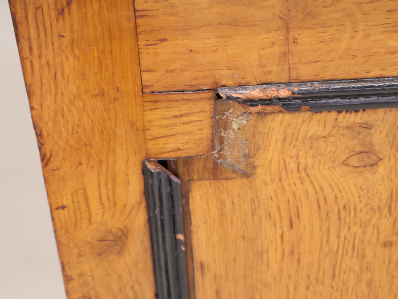 Victorian Part-Ebonized Oak Library Bookcase - 6