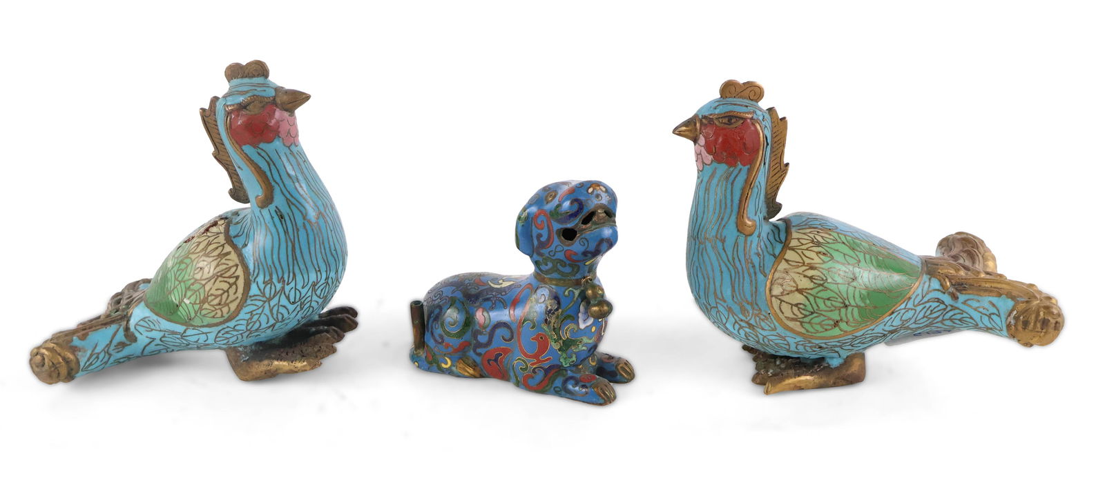 Three Chinese Enamel Figures (1 of 10)