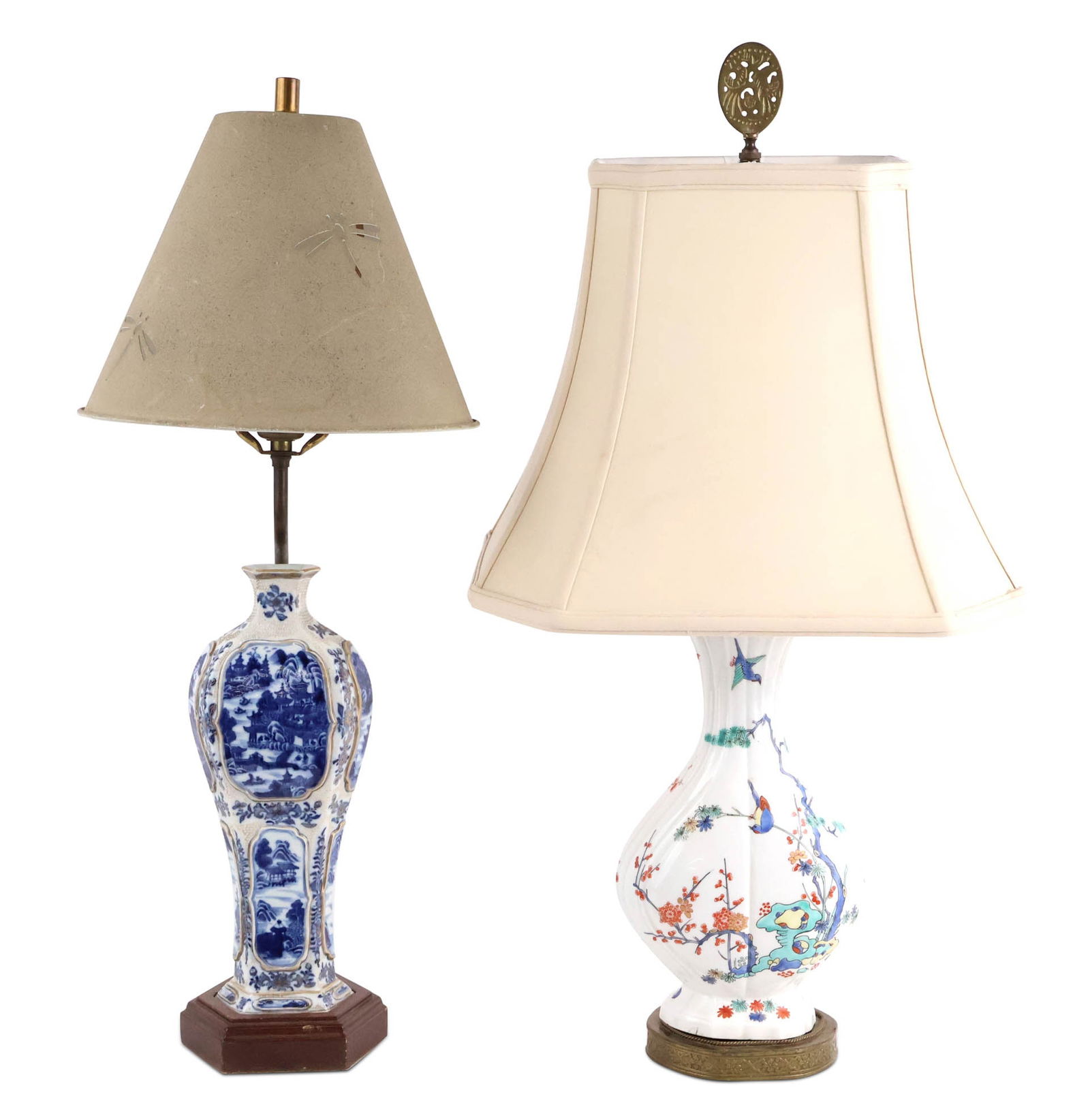 Two Chinese Export Style Porcelain Vases (1 of 19)