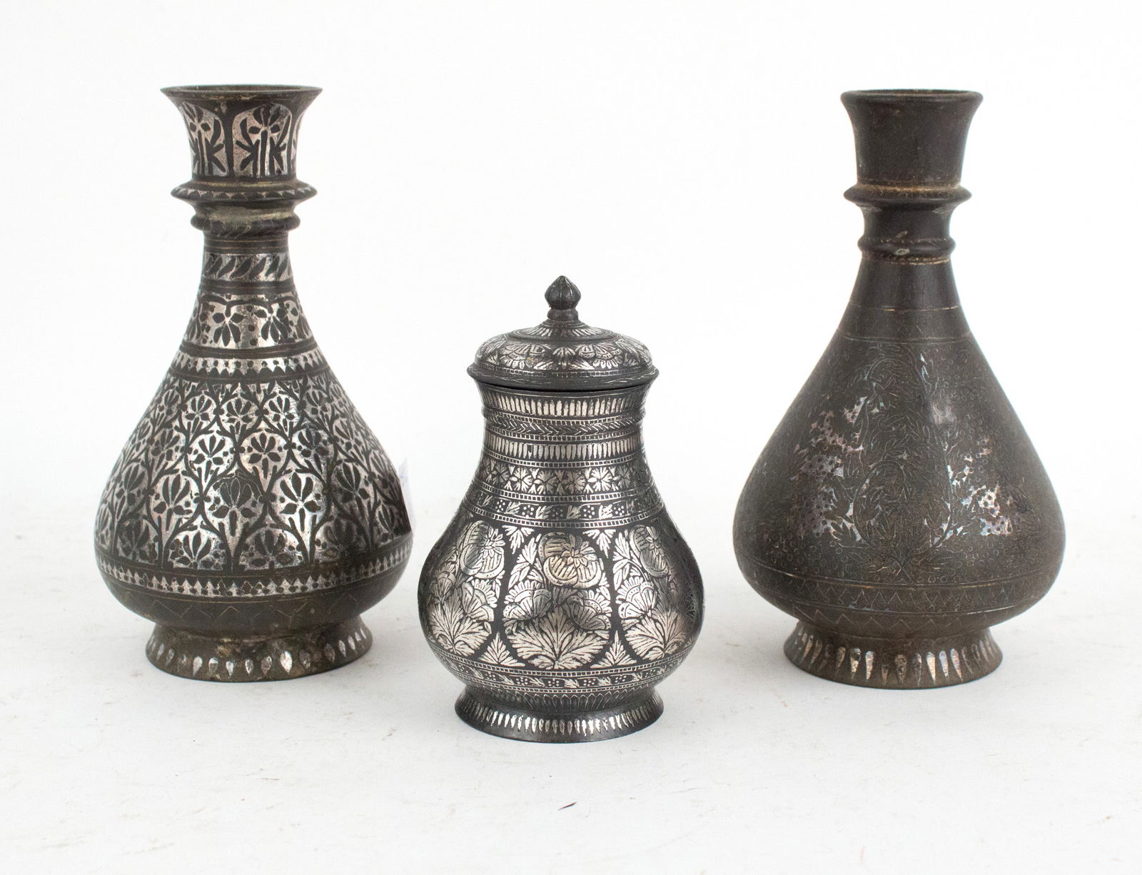 Three Bidriware Table Articles - 8