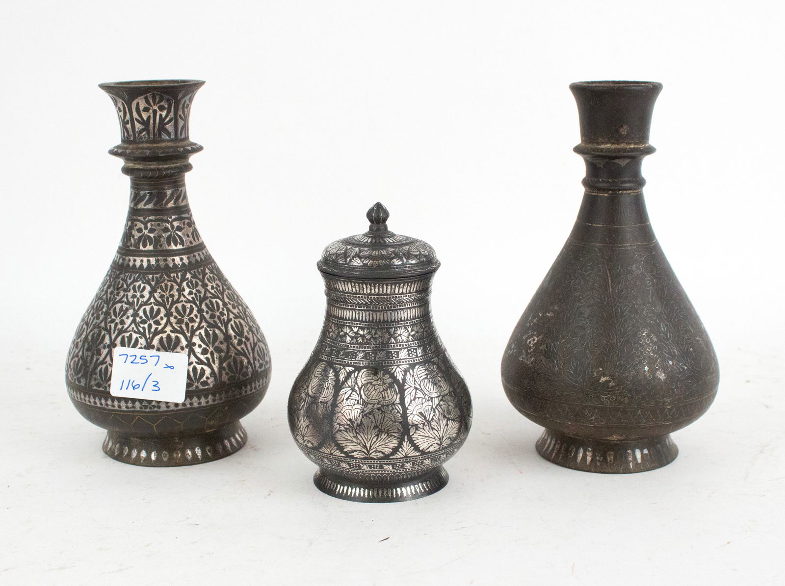 Three Bidriware Table Articles - 9