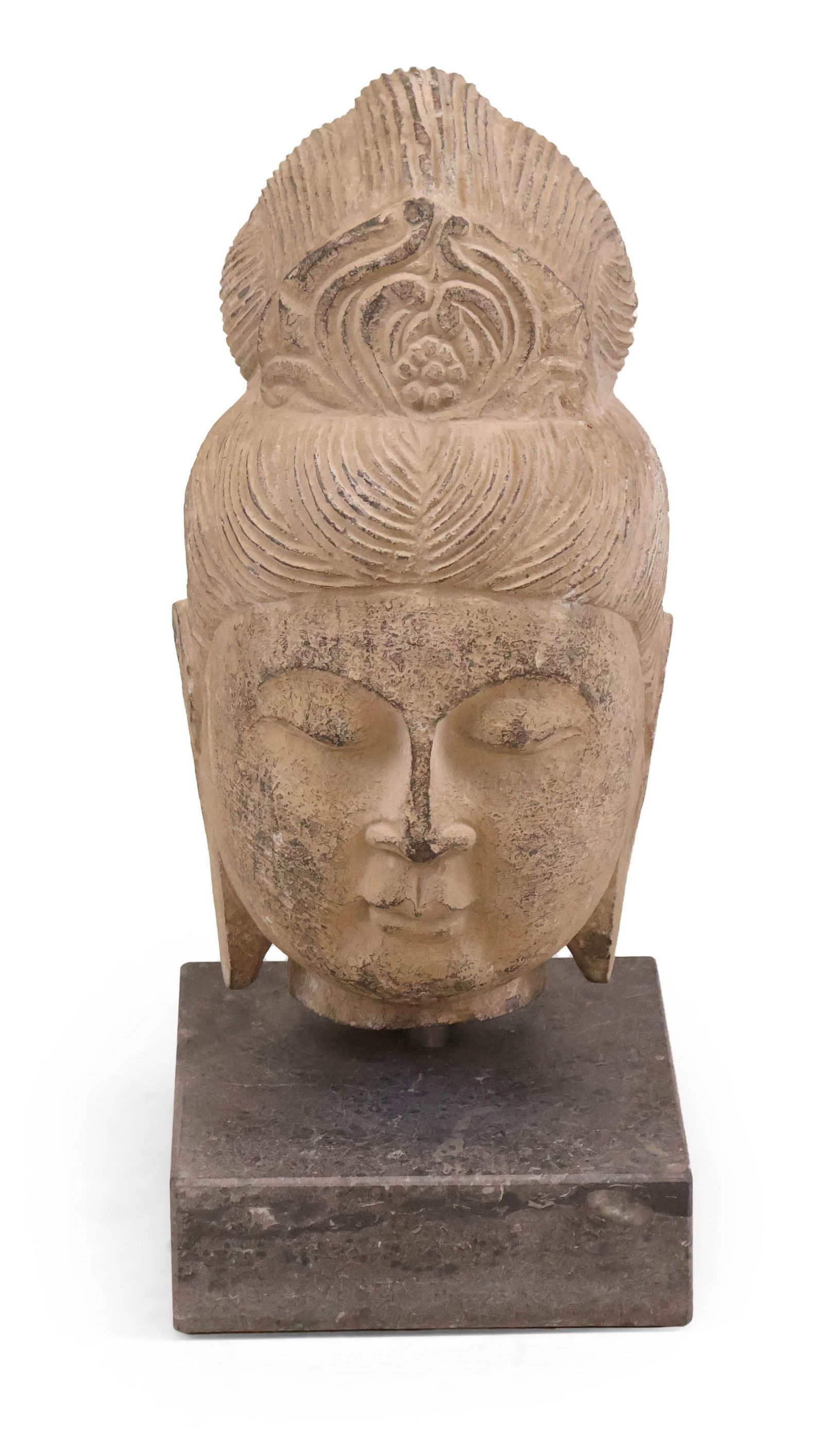 Carved Stone Head of a Buddha (1 of 11)