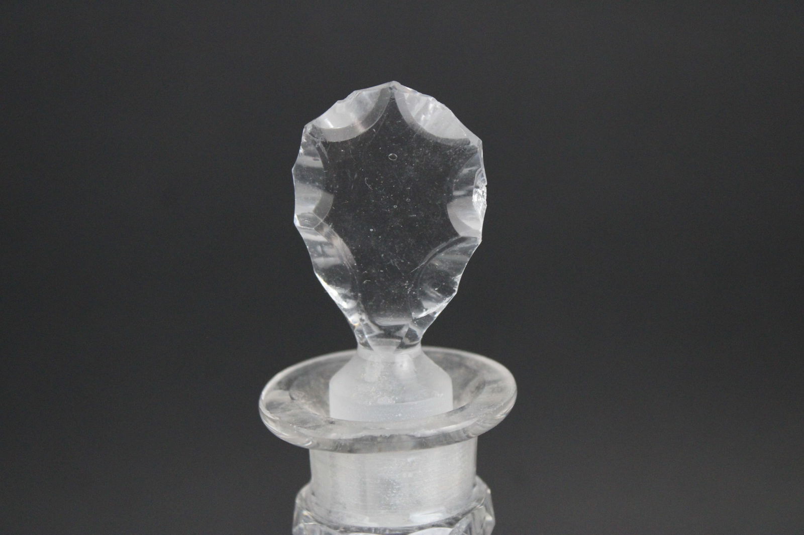 Five Colorless Glass Decanters - 3