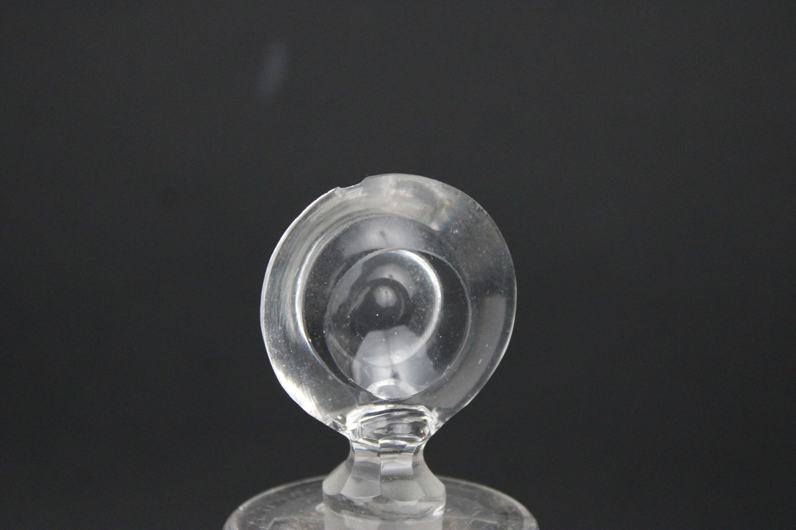 Five Colorless Glass Decanters - 6