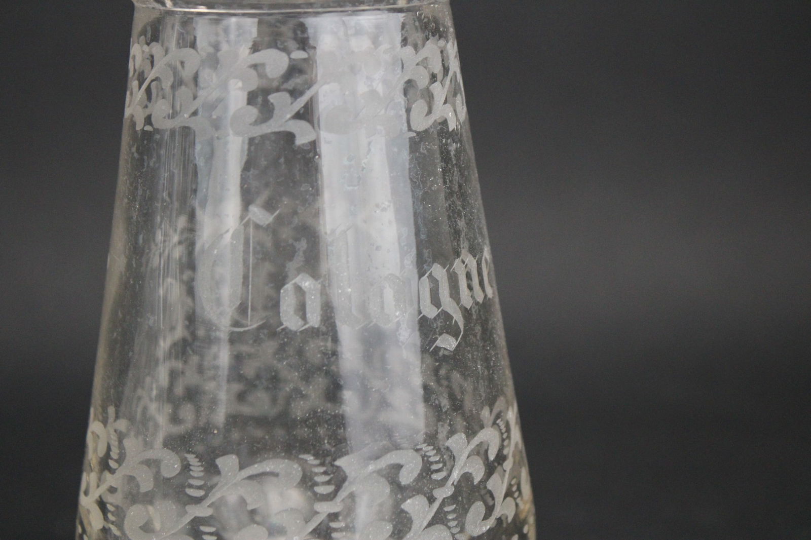 Five Colorless Glass Decanters - 8