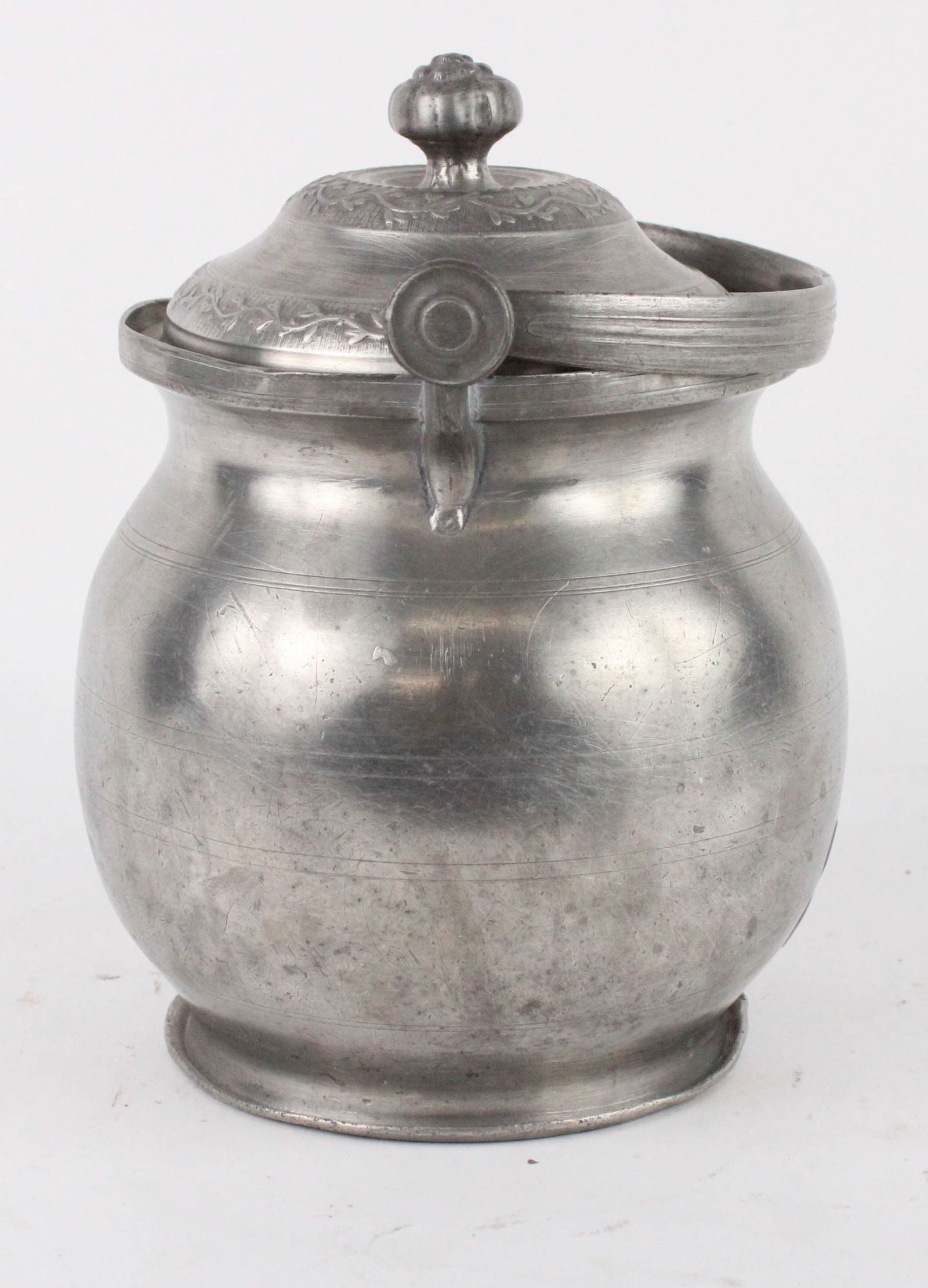 Pewter Biscuit Barrel - 4
