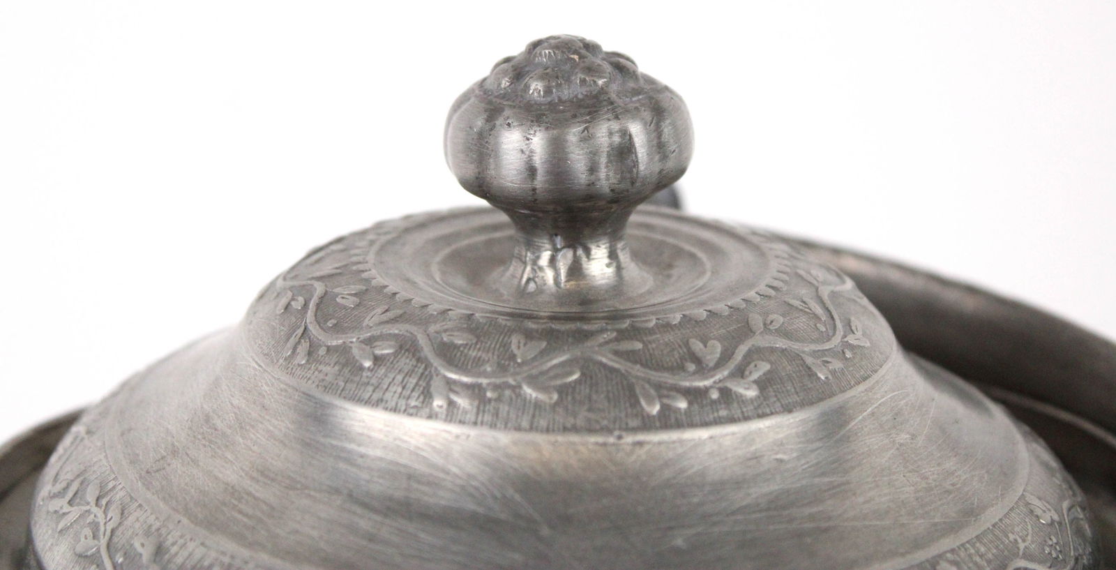 Pewter Biscuit Barrel - 5