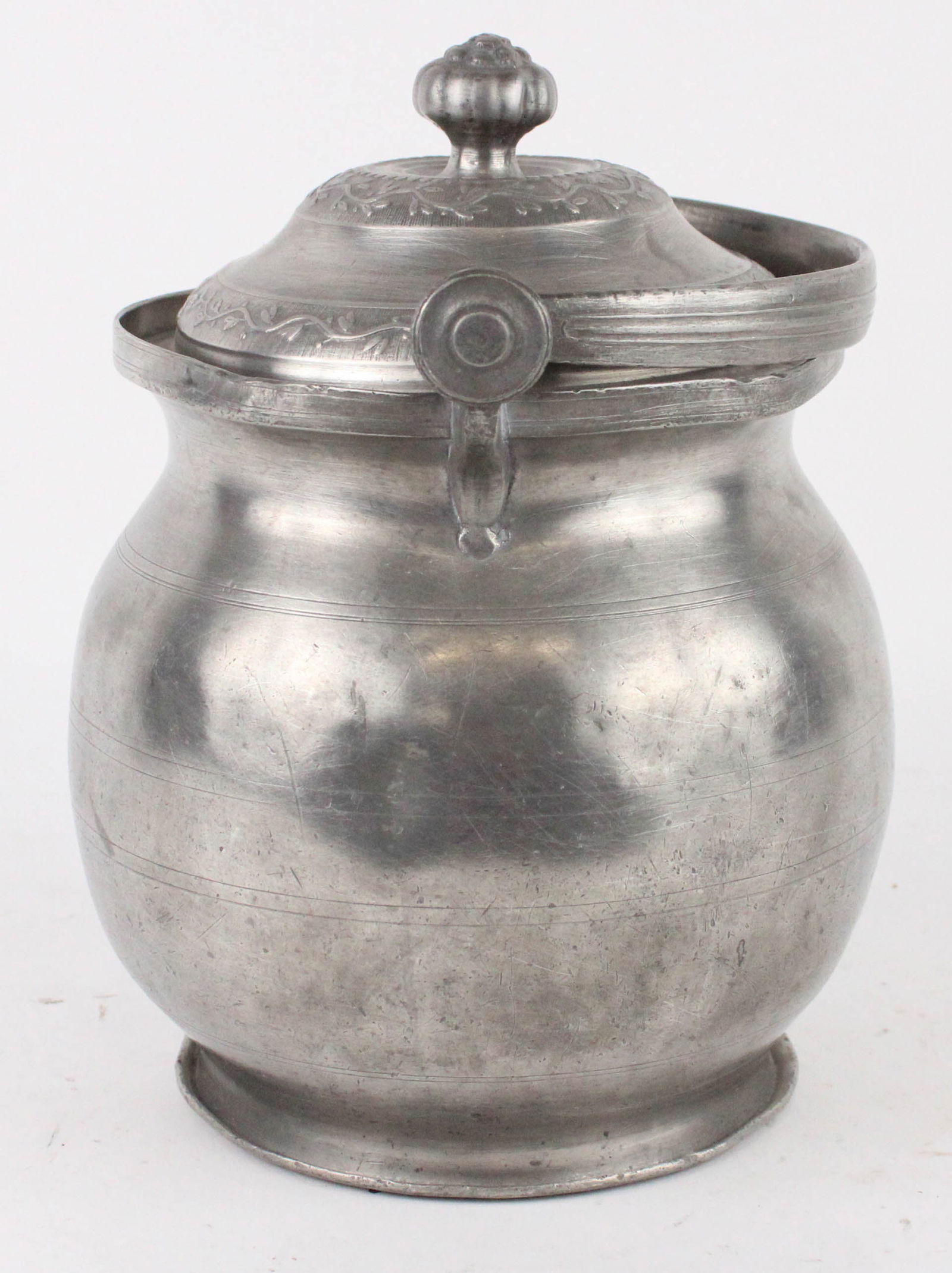 Pewter Biscuit Barrel - 8