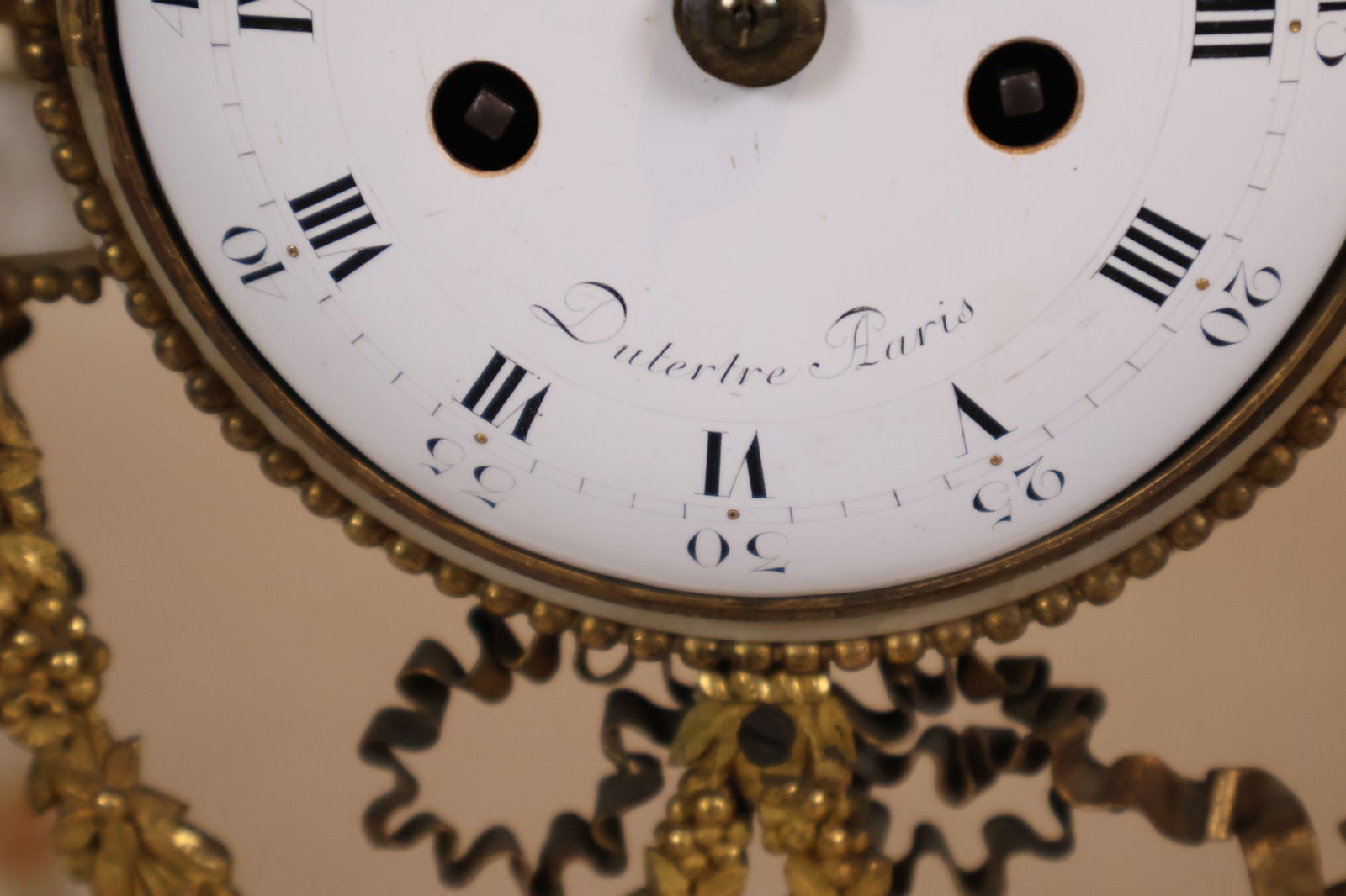 Neoclassical Ormolu-Mounted Marble Domed Mantle Clock - 10