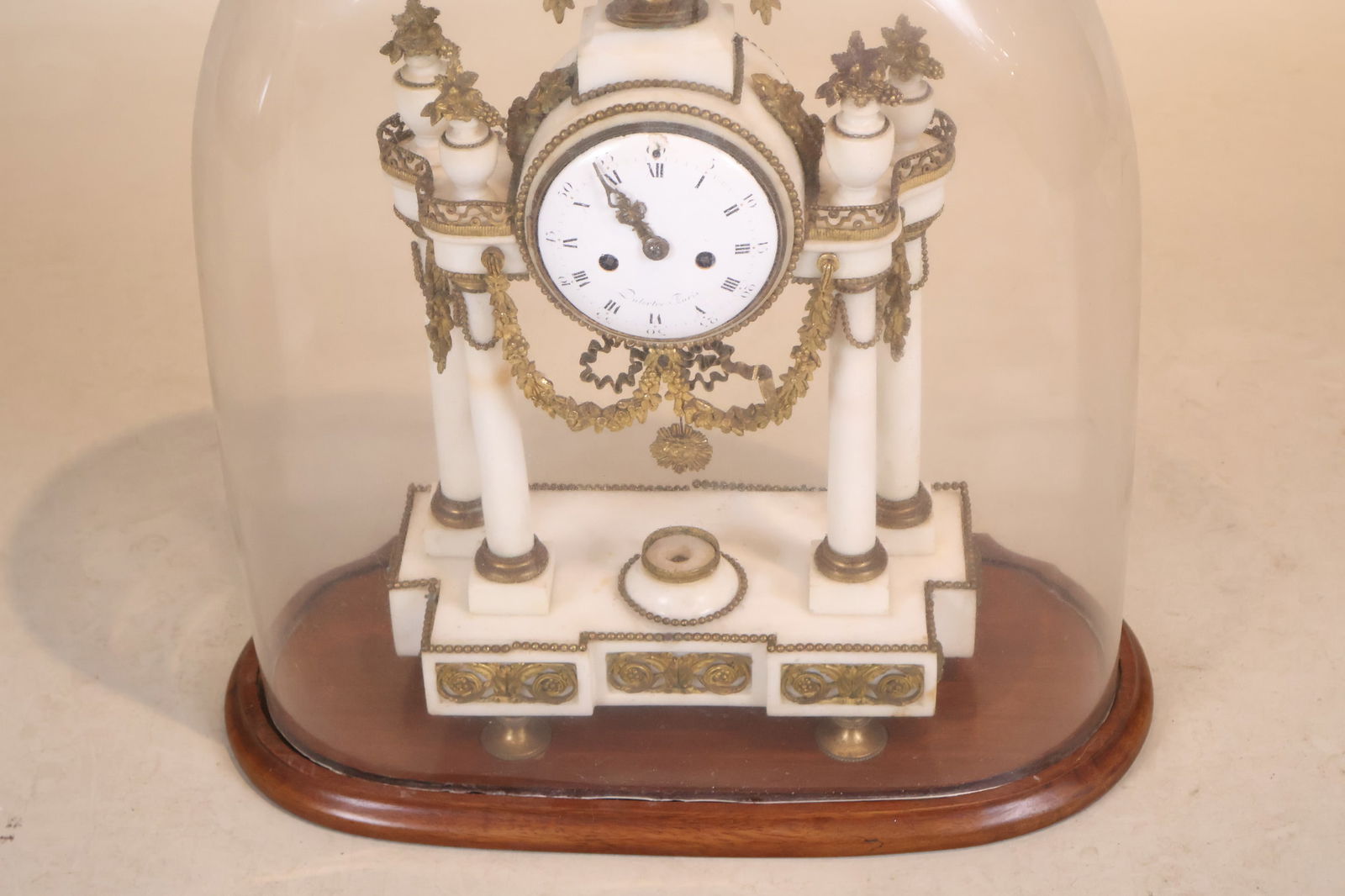 Neoclassical Ormolu-Mounted Marble Domed Mantle Clock - 2