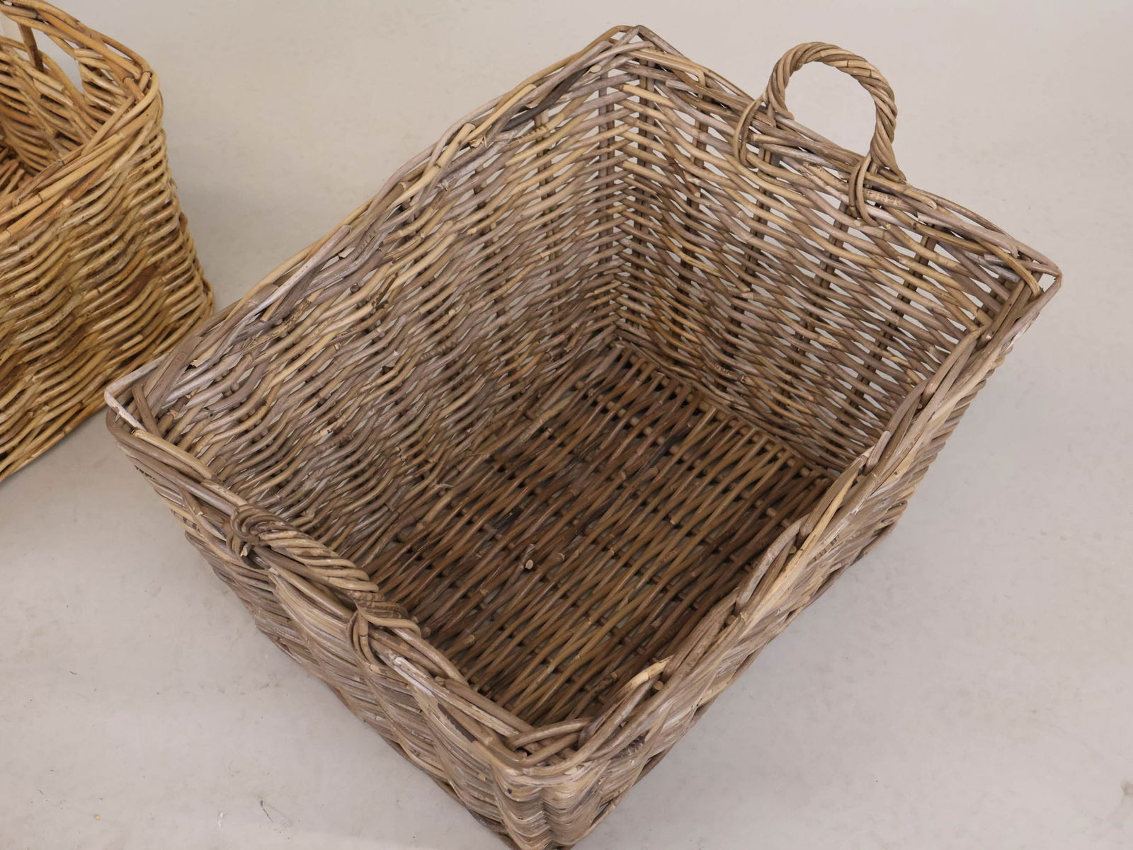 Five Modern Woven Rattan Baskets - 9