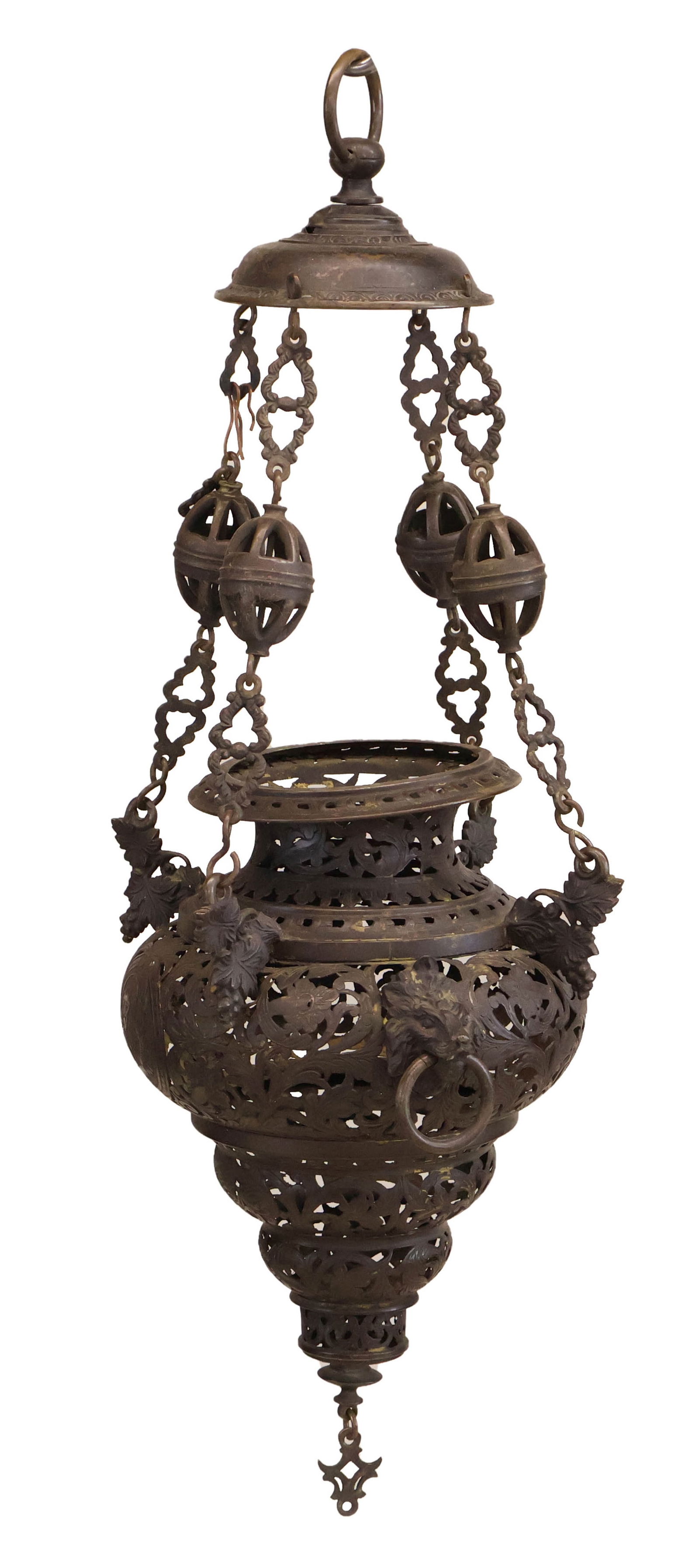 Venetian Style Patinated Metal Lantern (1 of 10)