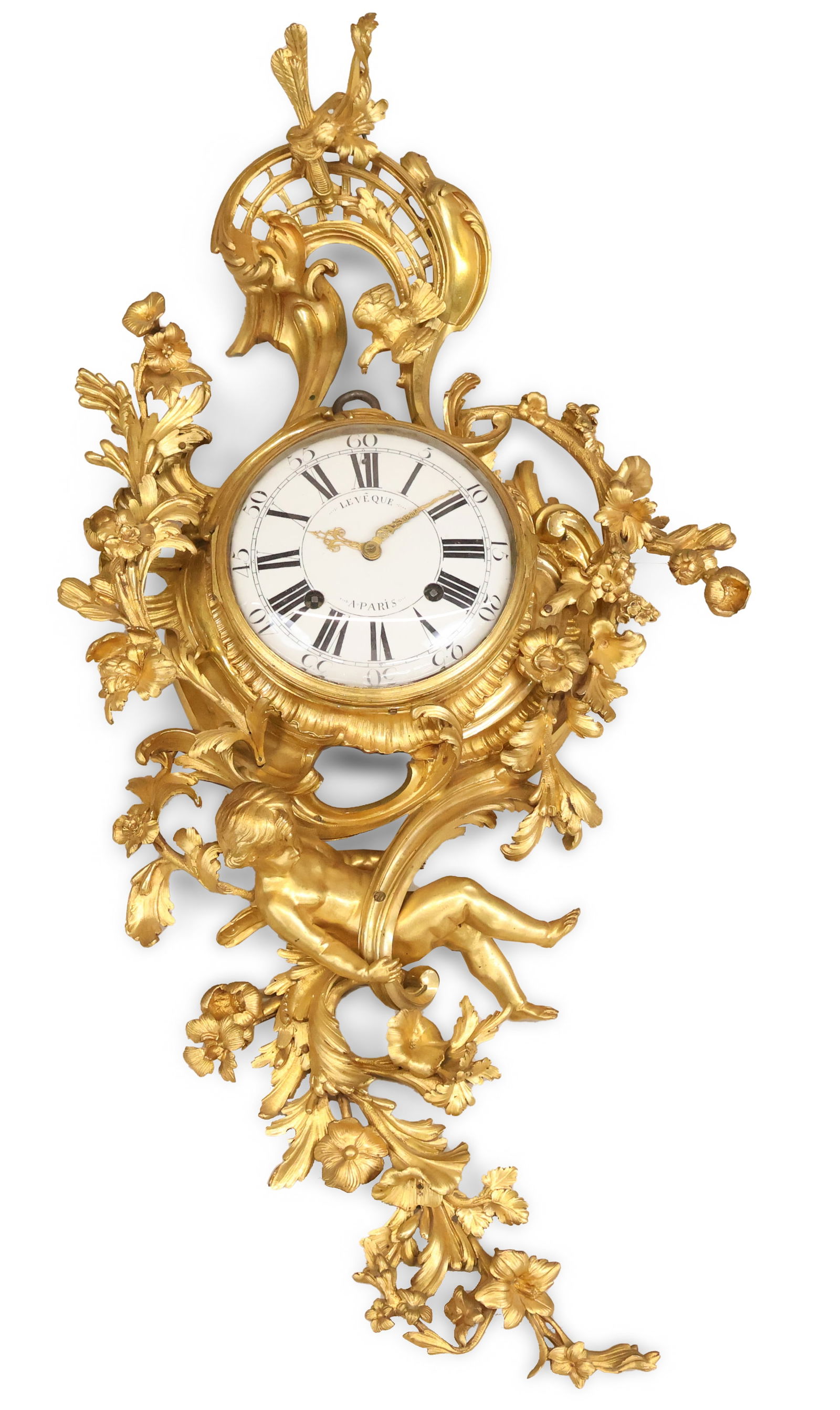 Louis XV Ormolu Cartel Clock (1 of 16)