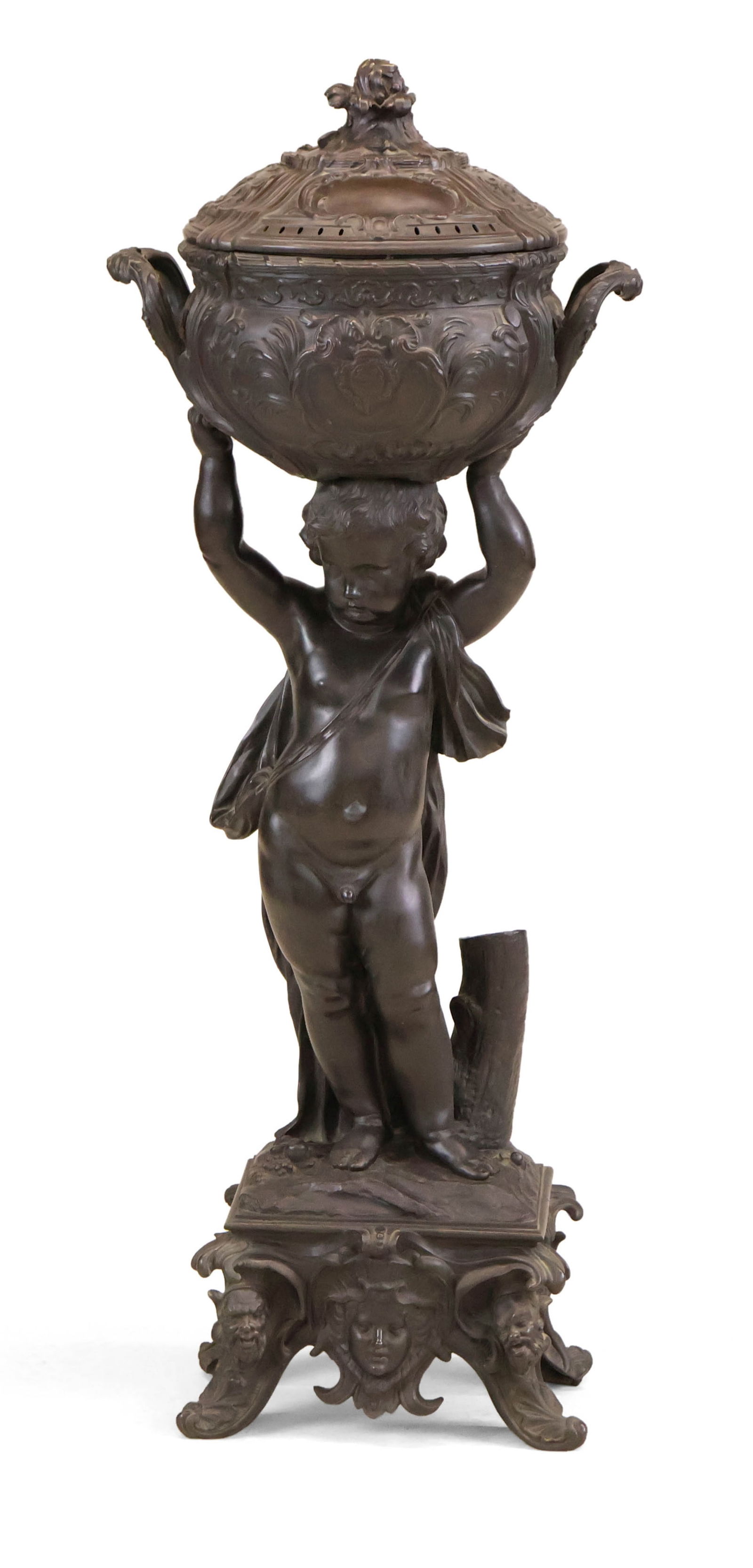 Large French Patinated Bronze Figural Brule Parfum (1 of 20)