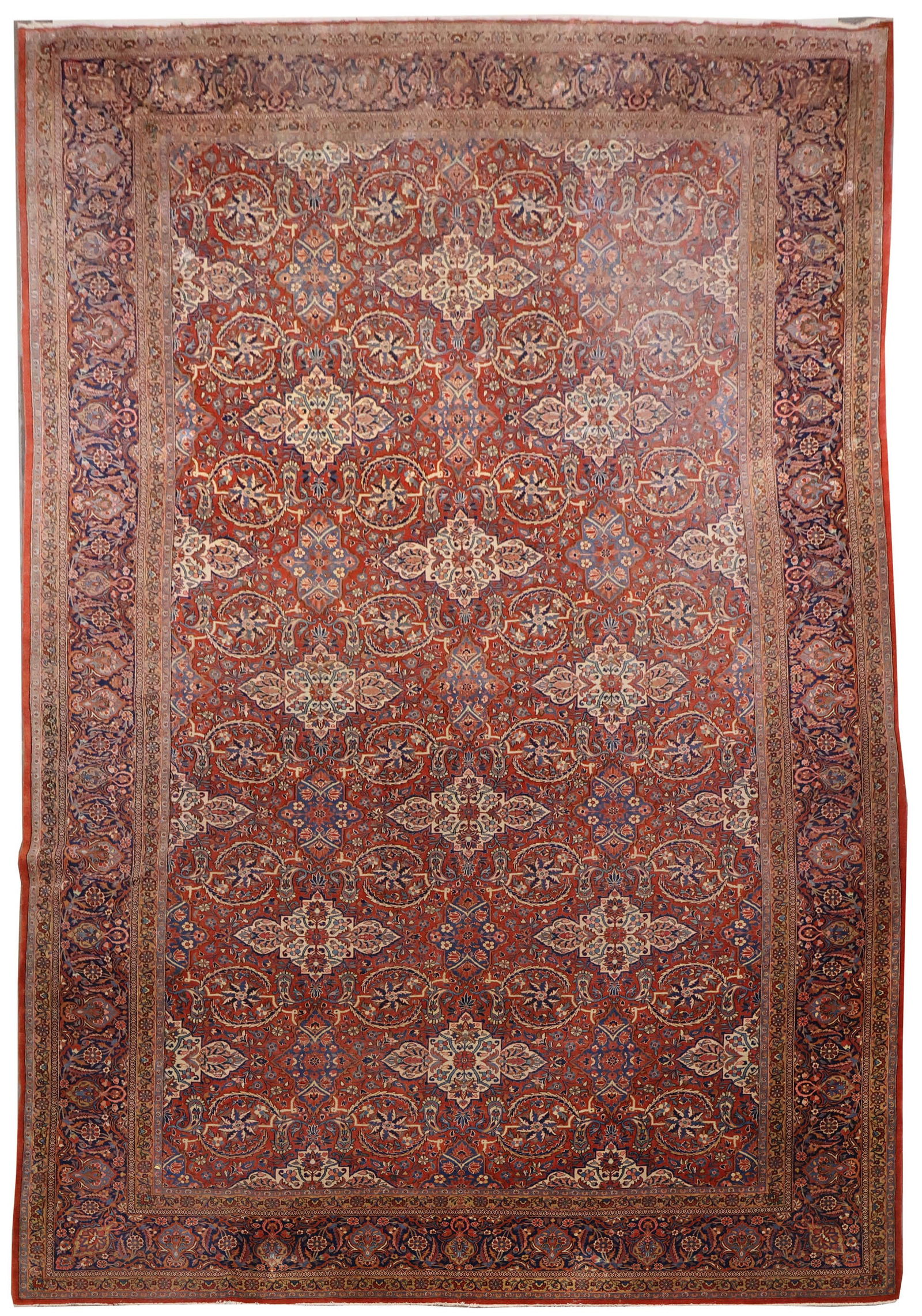 Kashan Capet: Kashan Capet Central Persia, 2nd 1/4 20th C. 16'8"l x 9'10"w