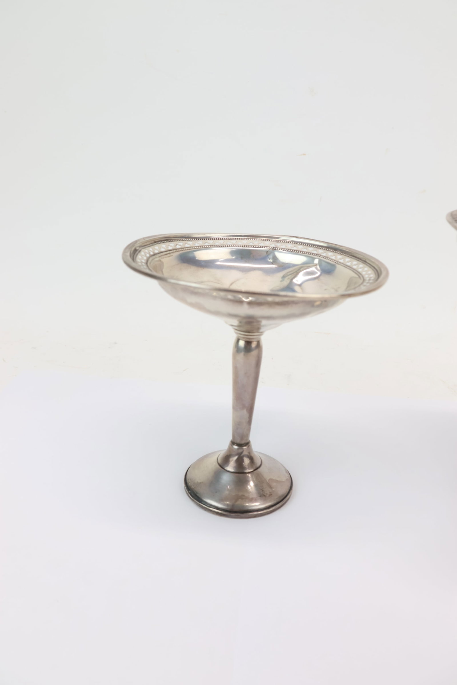 Two Sterling Silver Weighted Compotes - 2