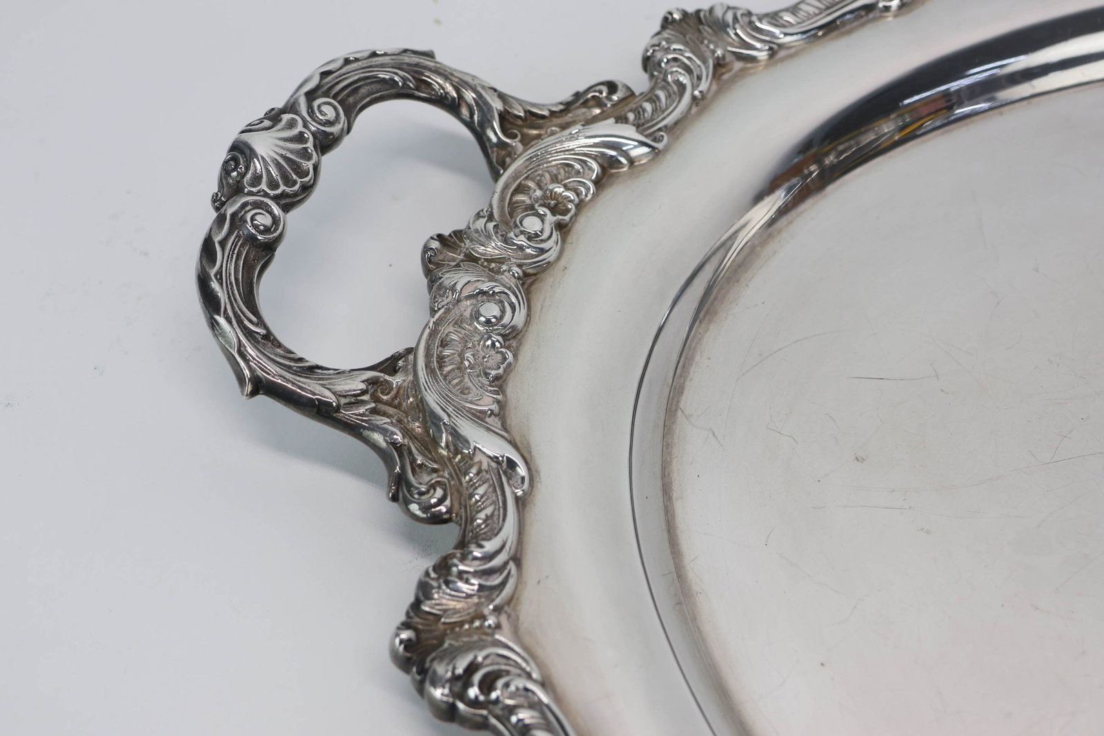Double Handled Sterling Silver Serving Tray - 2