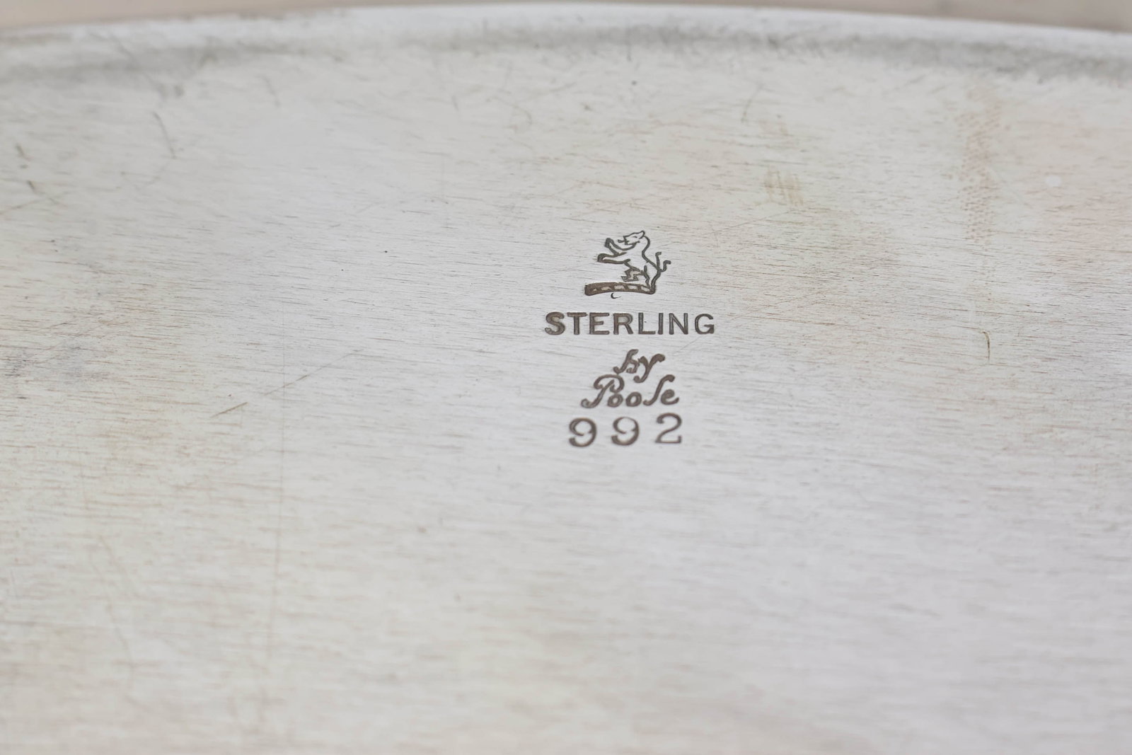 Double Handled Sterling Silver Serving Tray - 7