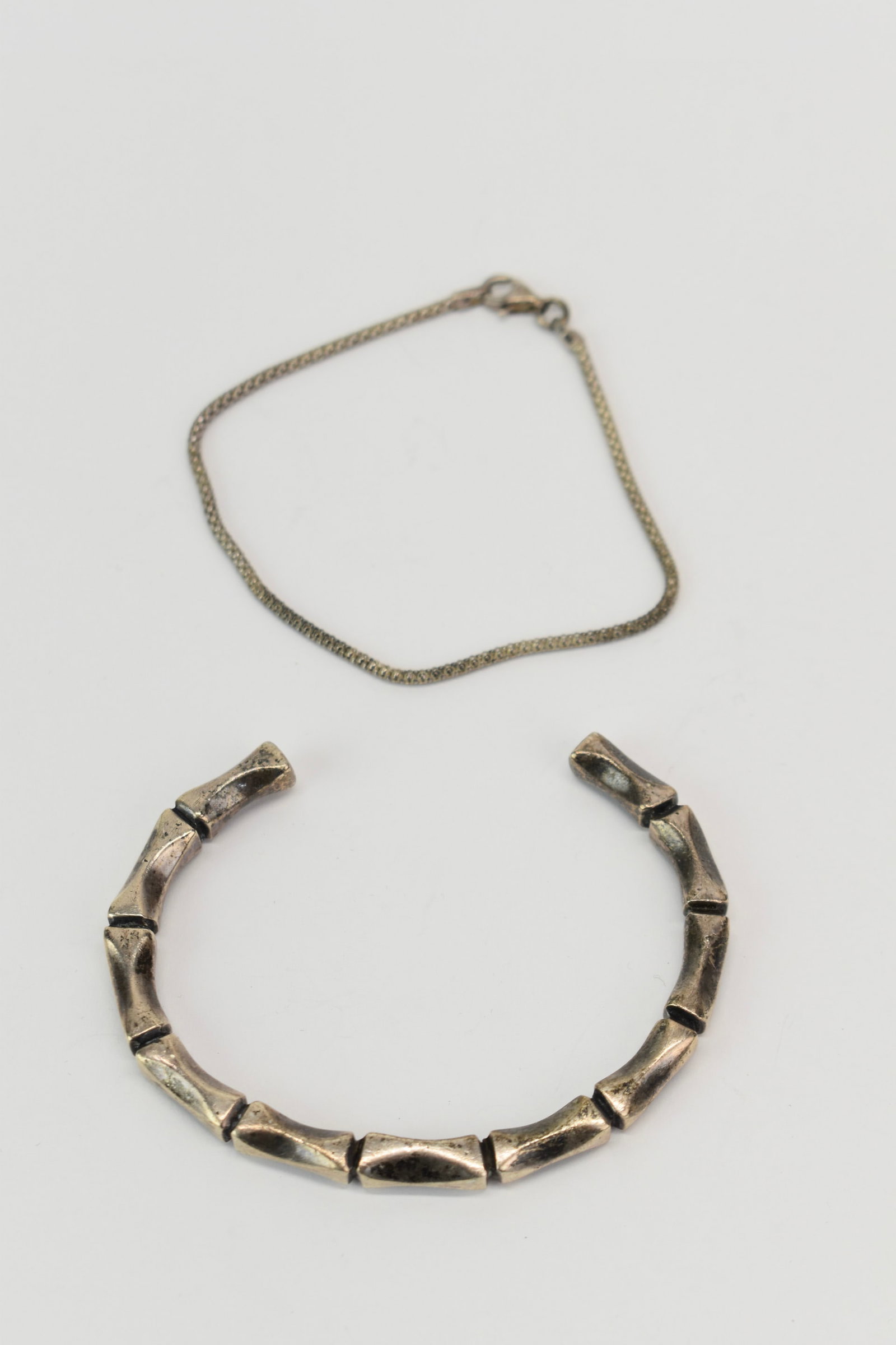 Chunky Sterling Silver Mexican Cuff Bracelet (1 of 7)