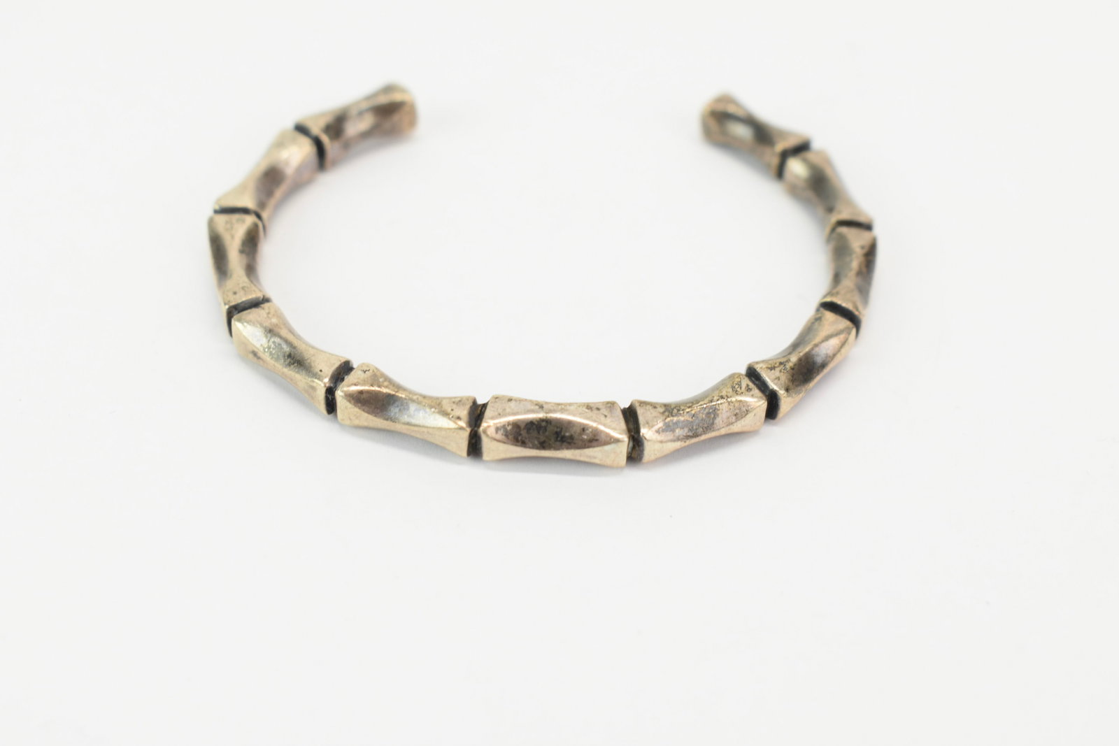 Chunky Sterling Silver Mexican Cuff Bracelet - 2