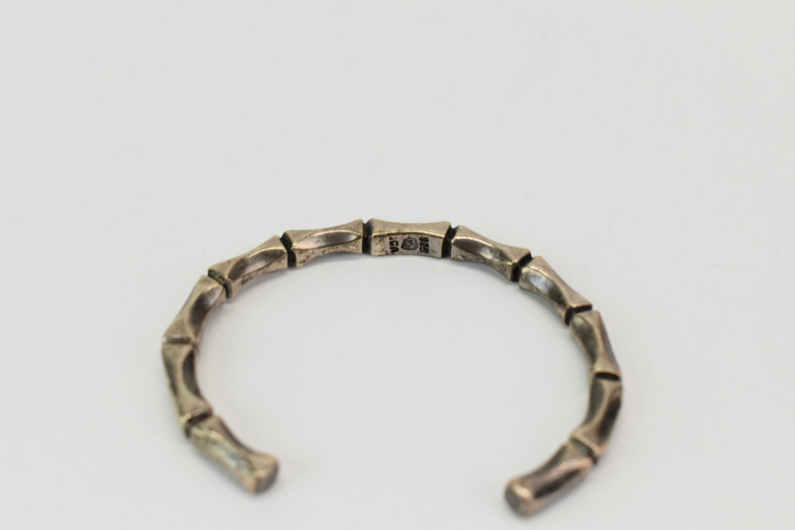 Chunky Sterling Silver Mexican Cuff Bracelet - 3