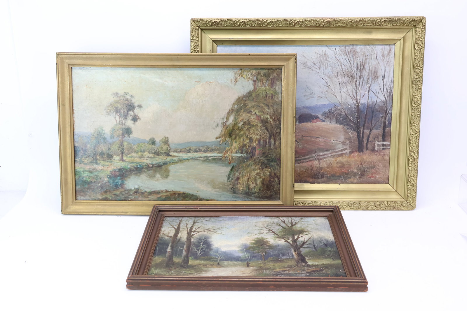 Oil on Canvas of Stream Through Landscape (1 of 17)