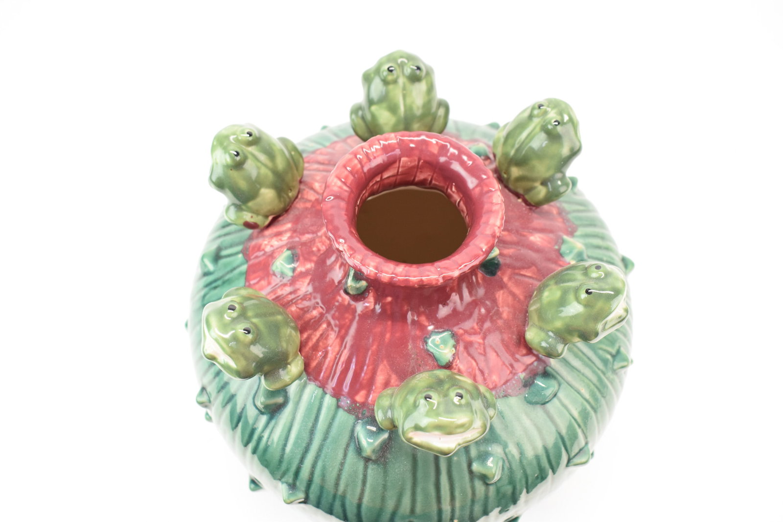 Modern Frog Decorated Vase - 3