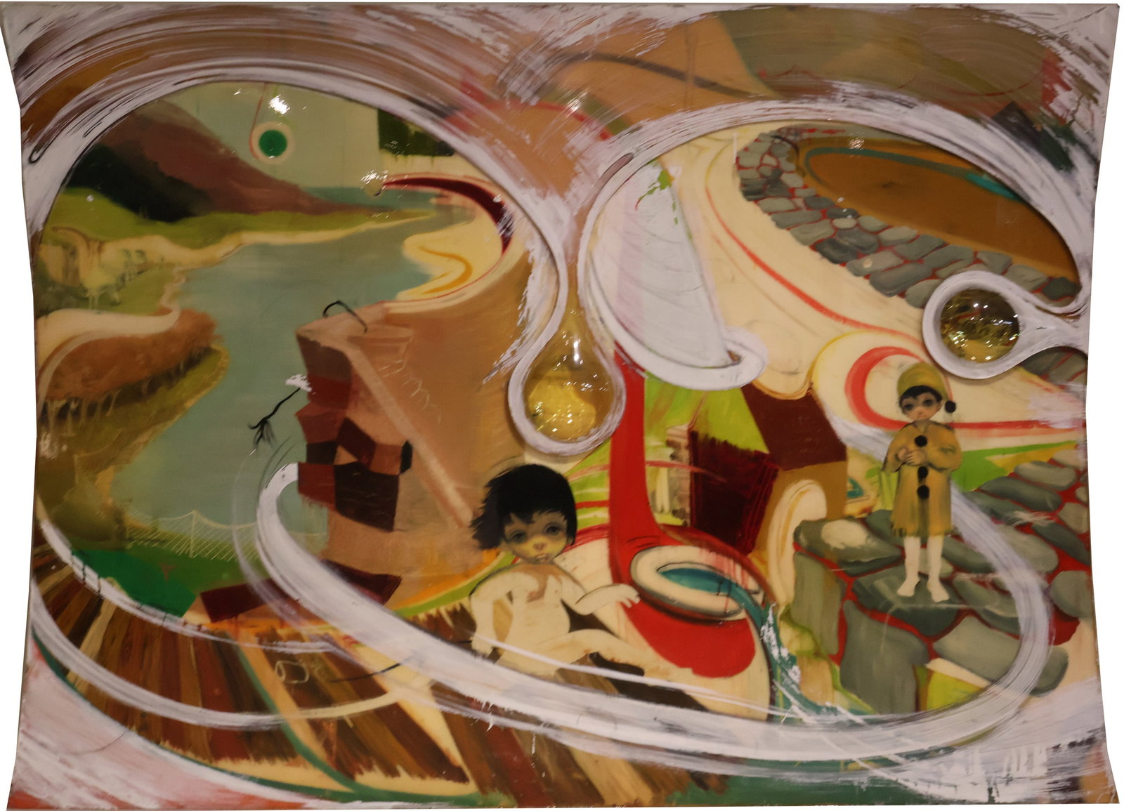 Scott Jacobson, You Kinda Ended Up..., Mixed Media: Scott Jacobson You Kinda Ended Up... Mixed Media Large scale artwork, signed, titled and dated verso 1995. 61 x 85 in. (154.9 x 215.9 cm.)