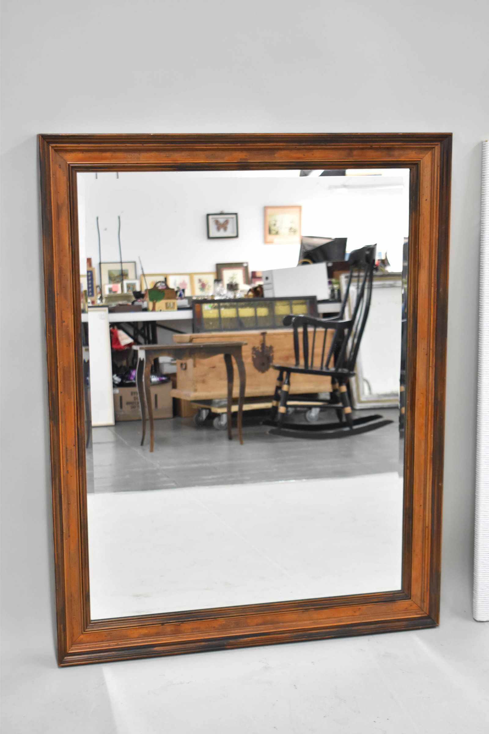 Henry Link White Wicker Mirror - 3