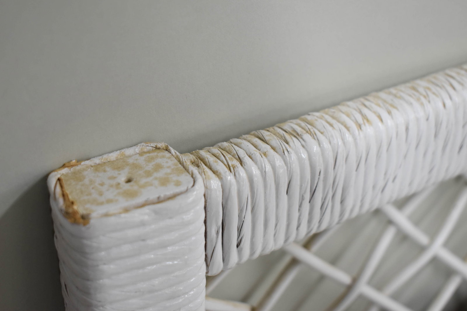 Henry Link White Wicker Mirror - 6