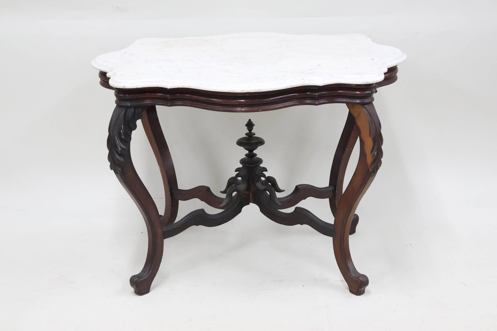 Antique Victorian Marble Top Occasional Table (1 of 5)