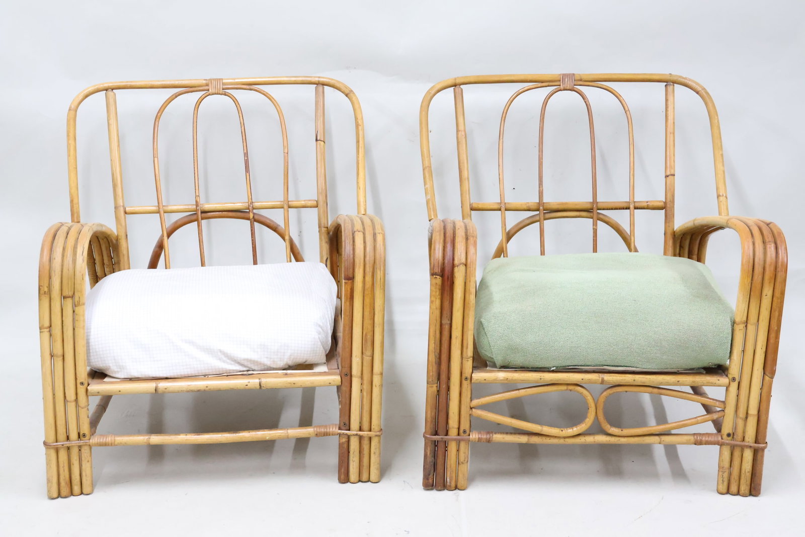 Group of Three Rattan Patio Arm Chairs (1 of 11)