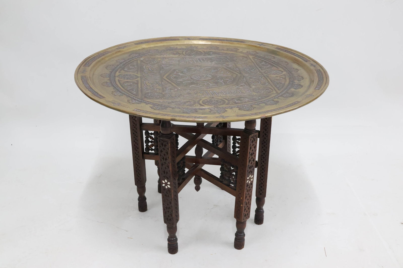 Persian Style Brass Tray Table (1 of 8)