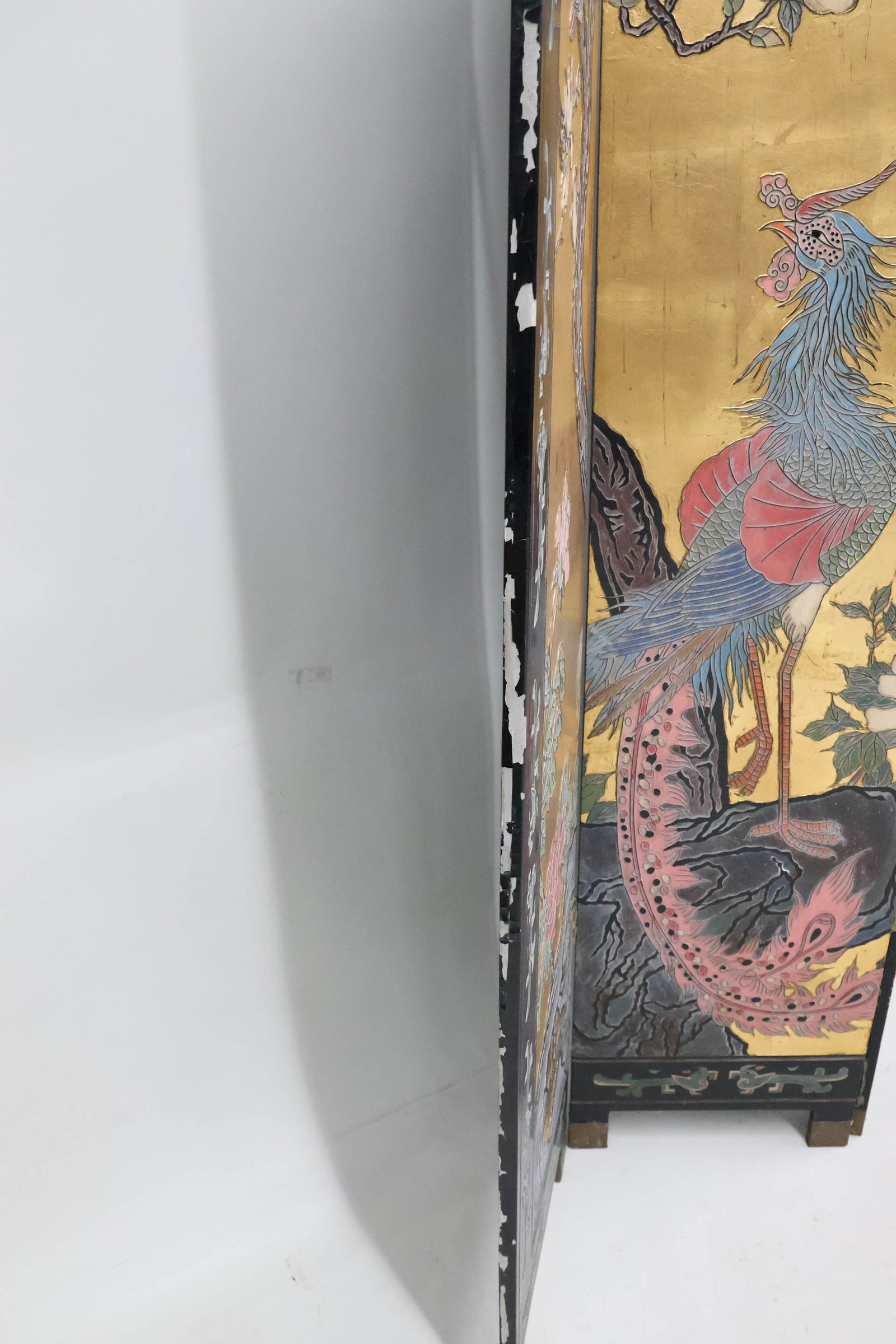 Asian Four Panel Coromandel Folding Screen - 7