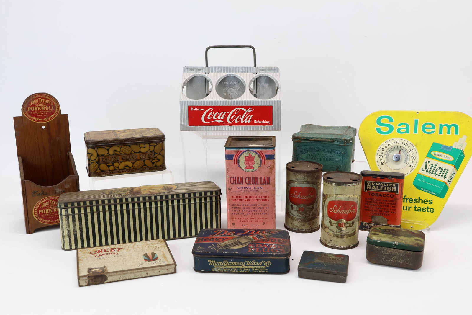 Vintage Group of Assorted Advertising Tins (1 of 9)
