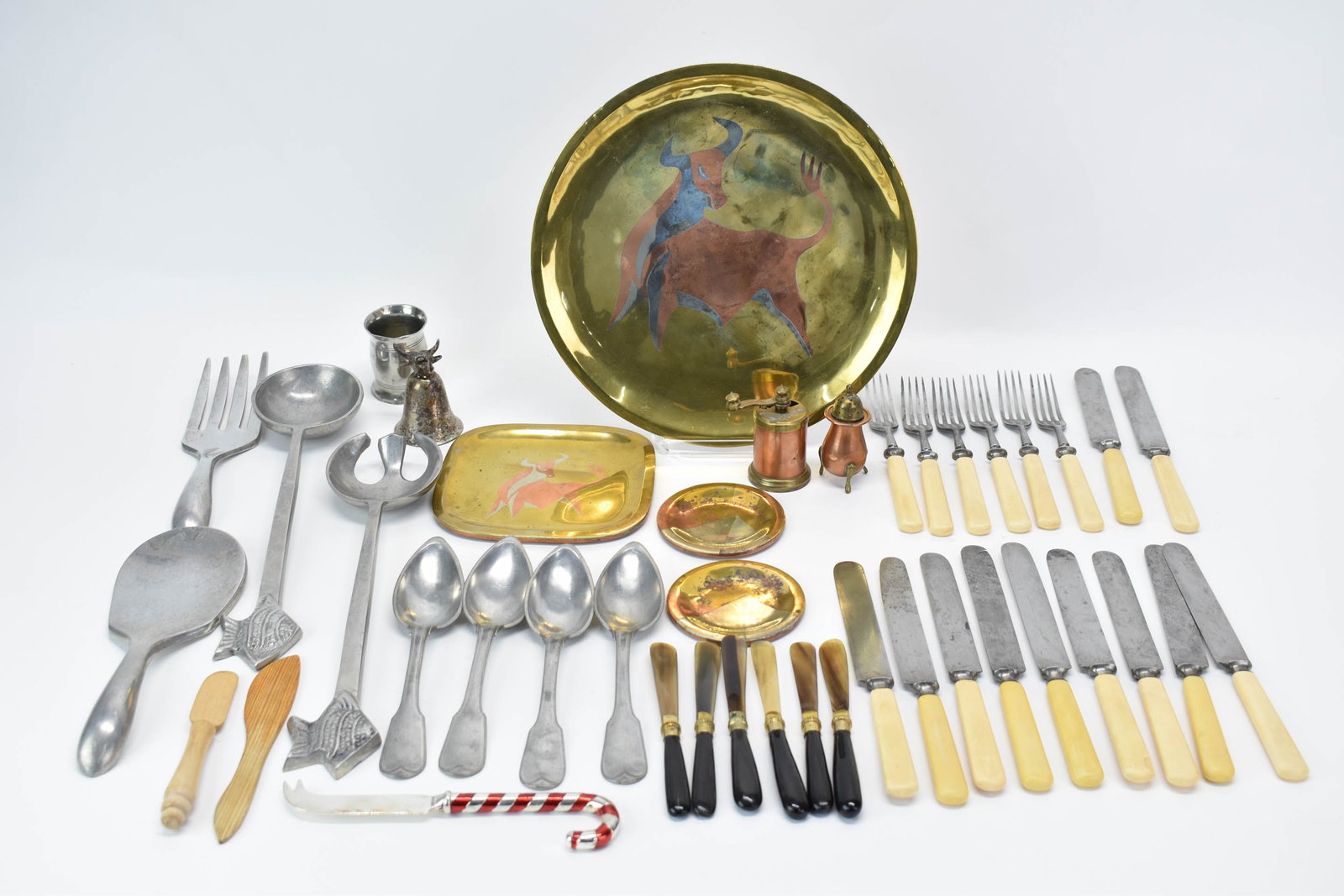 Group of Mixed Metal Table Articles and Utensils (1 of 13)