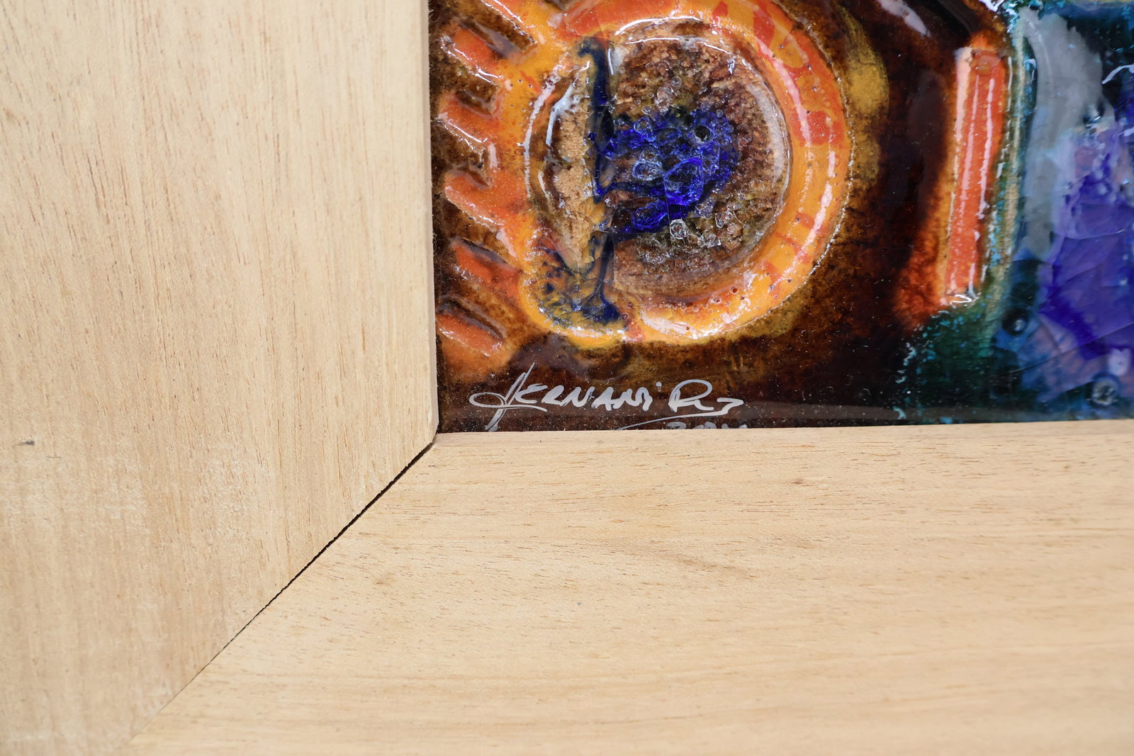 Six Framed Ceramic Tiles - 4