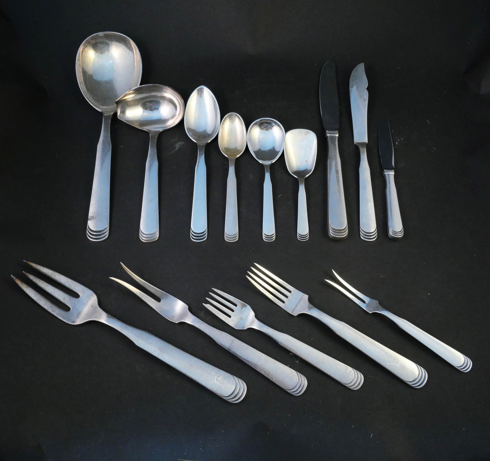 H. Nils Hans Hansen Sterling Flatware (1 of 8)
