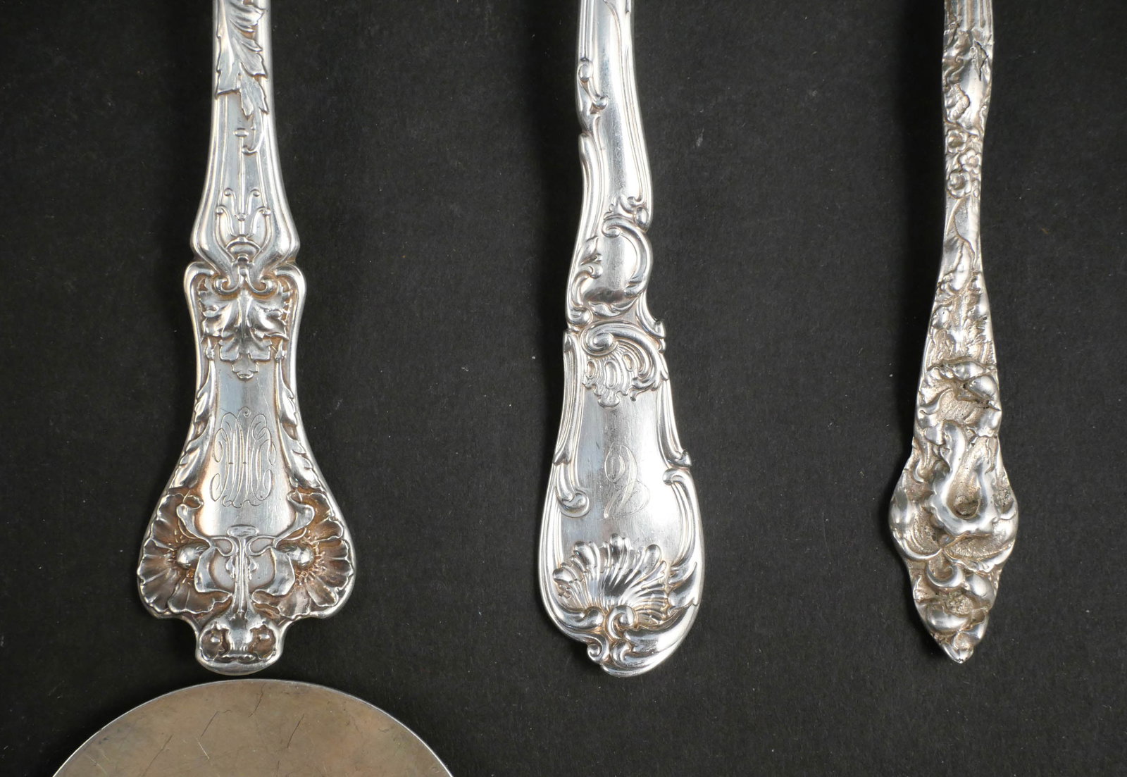 Assorted Sterling Silver Serving Spoons - 3