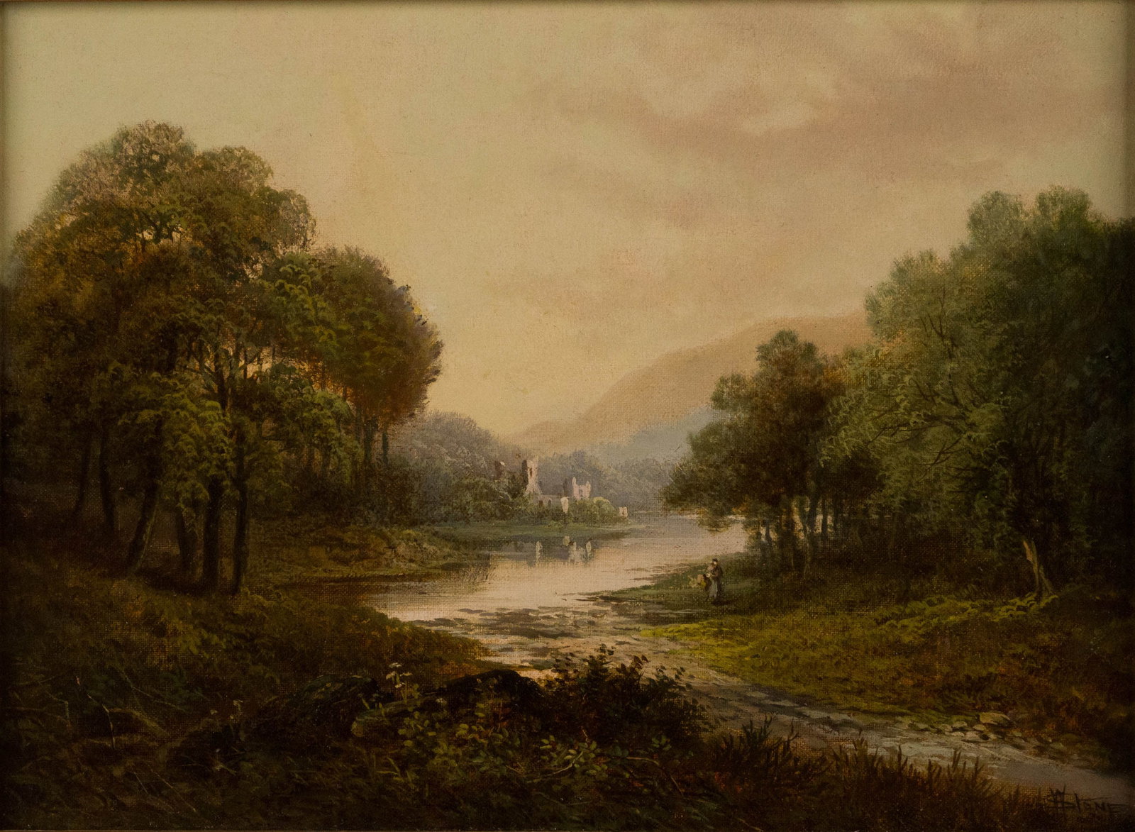 William Stone, 1842-1913, Riverscape, Oil on Canvas (1 of 6)