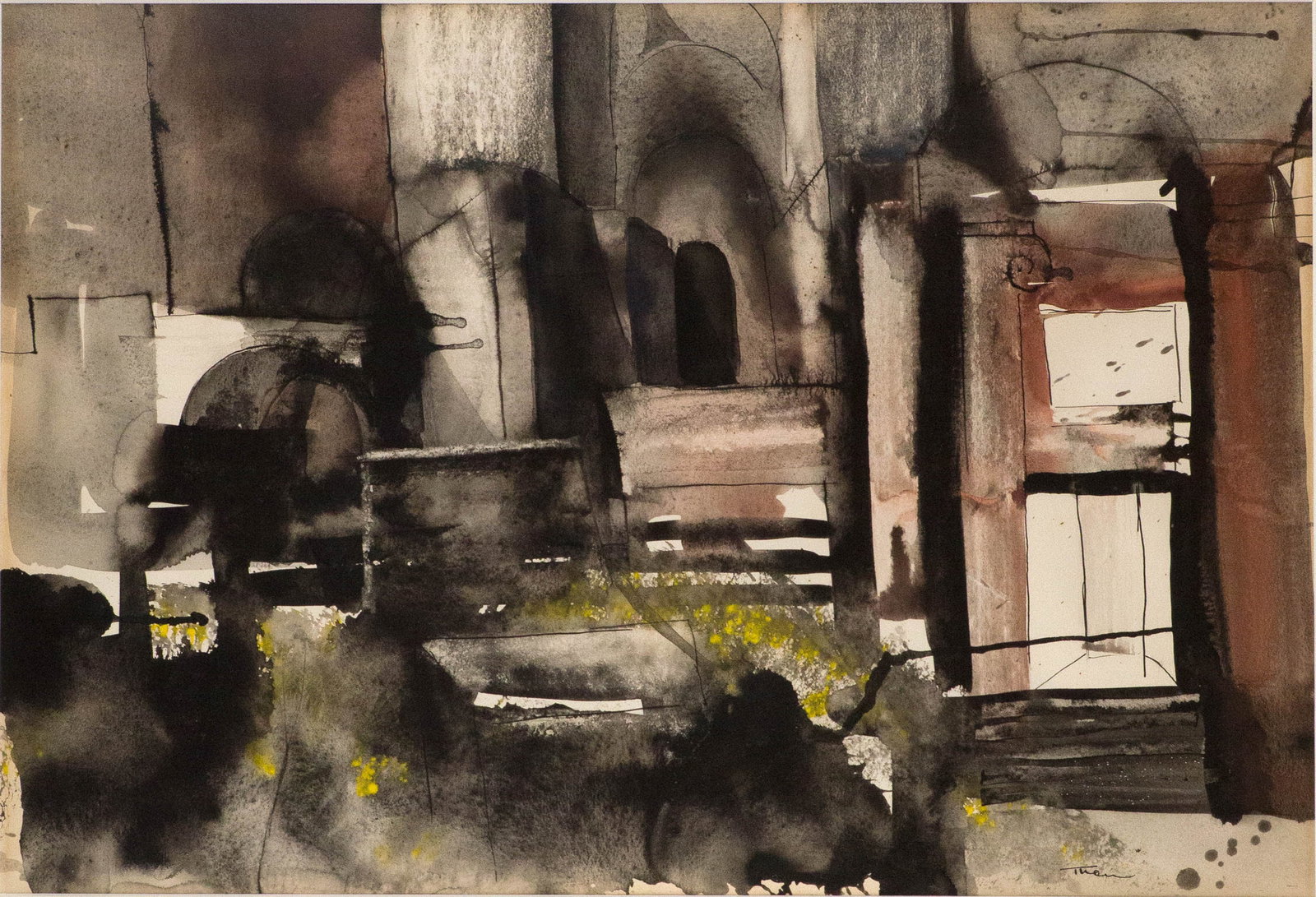 William Thon, American 1906-2000, Palace of the Caesars, Watercolor on Paper (1 of 8)