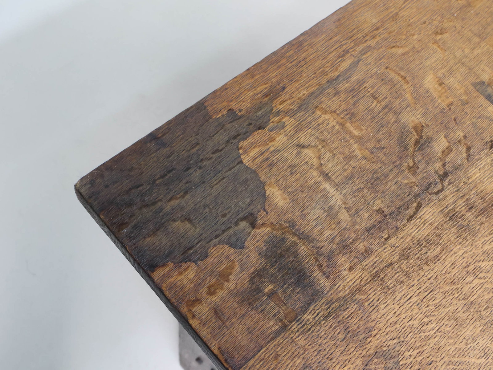 Mission Oak Two Drawer Work Table - 9