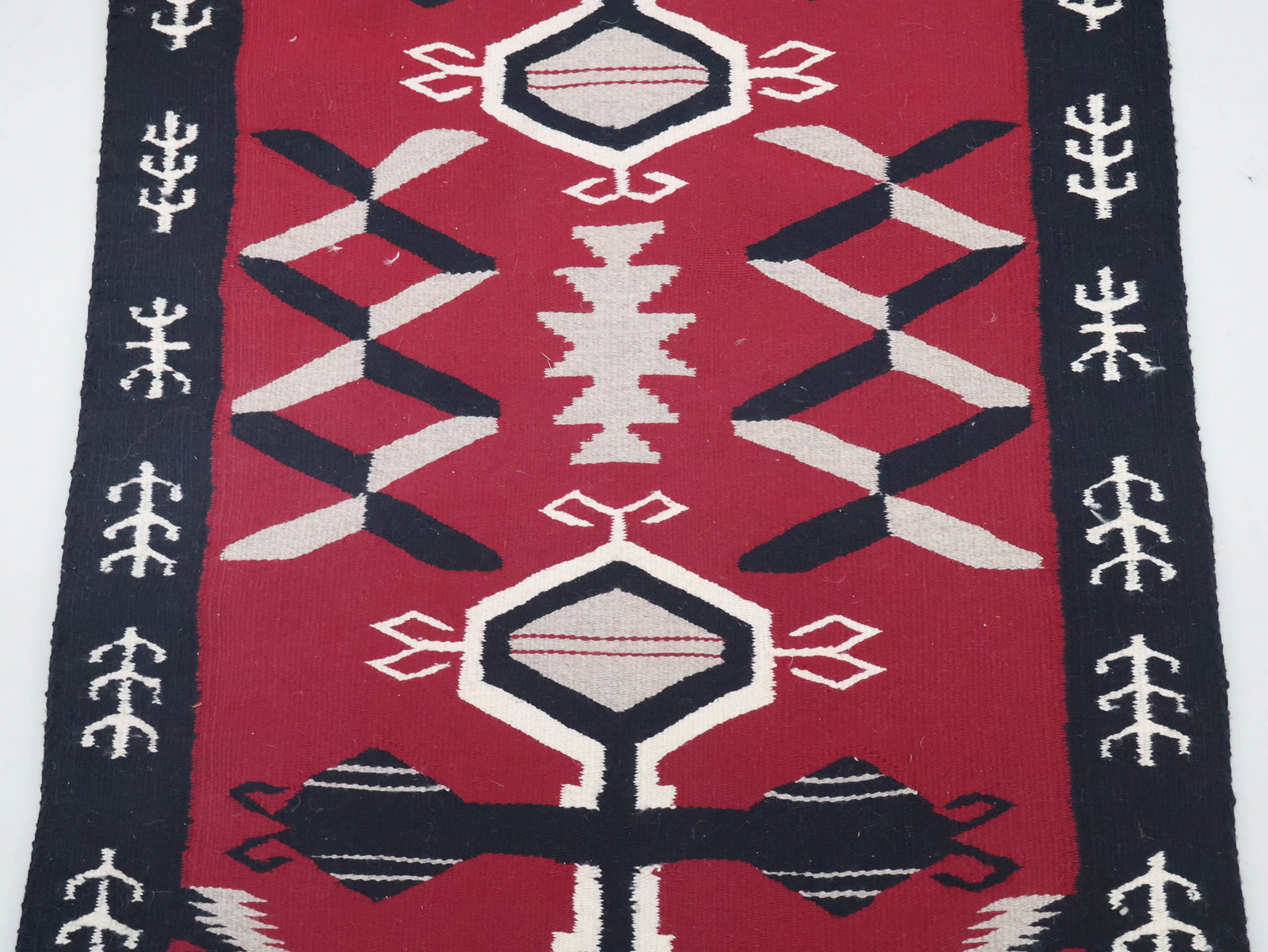Navajo "Storm Pattern" Throw Rug - 6