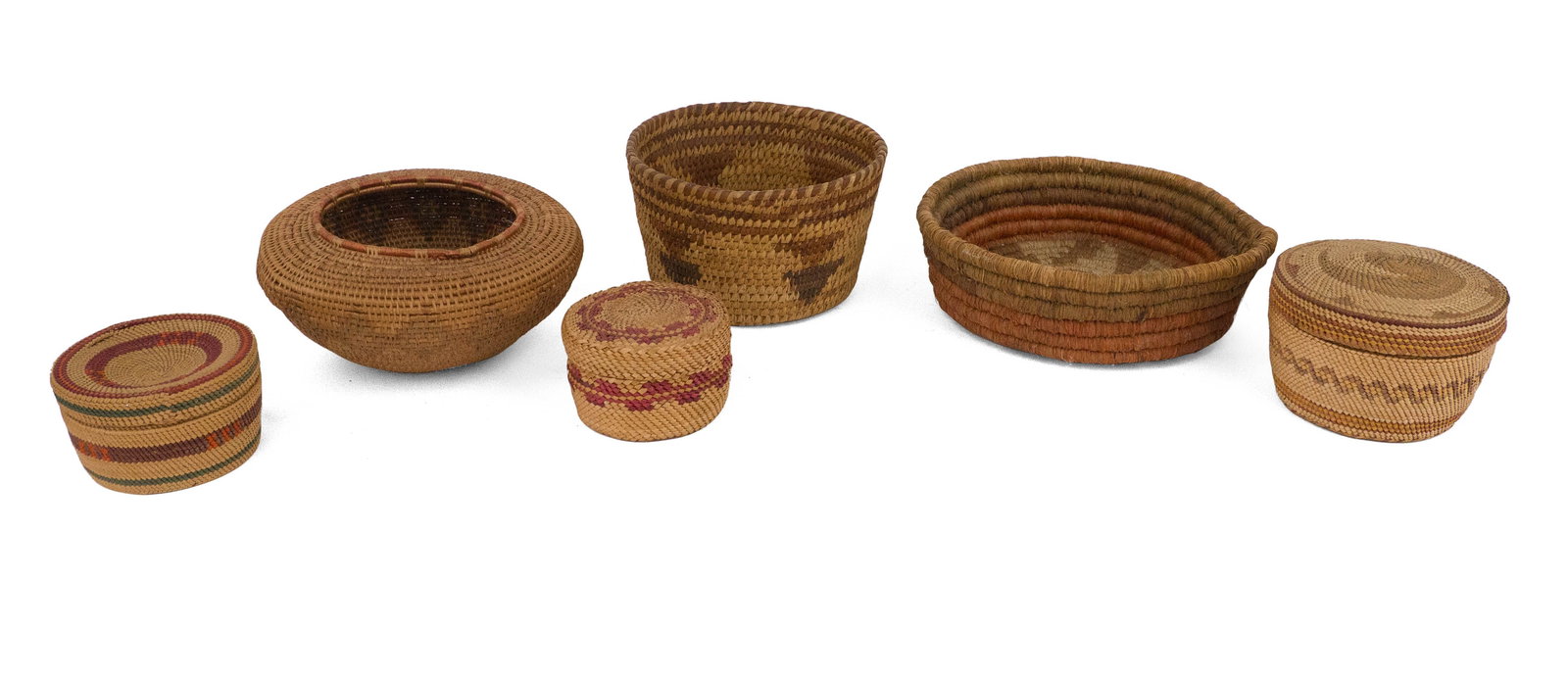 Group of Small Native American Woven Baskets (1 of 13)