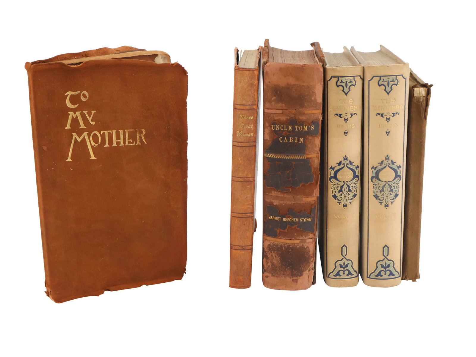 Six Books of American Literature: Six Books of American Literature Including "Rip Van Winkle", by Washington Irving, copyright 1905 by Elbert Hubbard. Two volumes of the Darro edition of "The Alhambra" by Washington Irving, G.P.