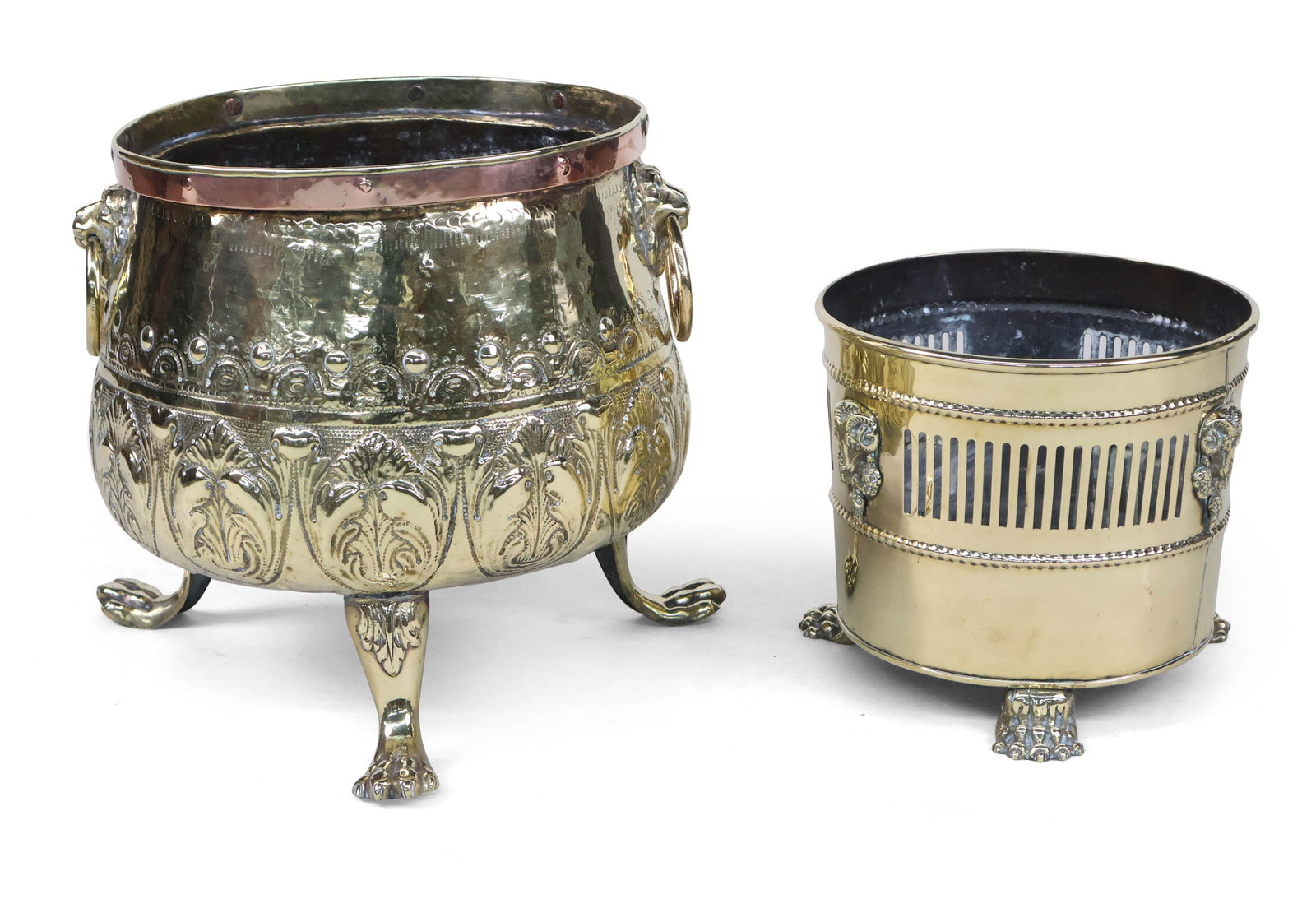 Two Pieces of English Brass Hollowware (1 of 12)