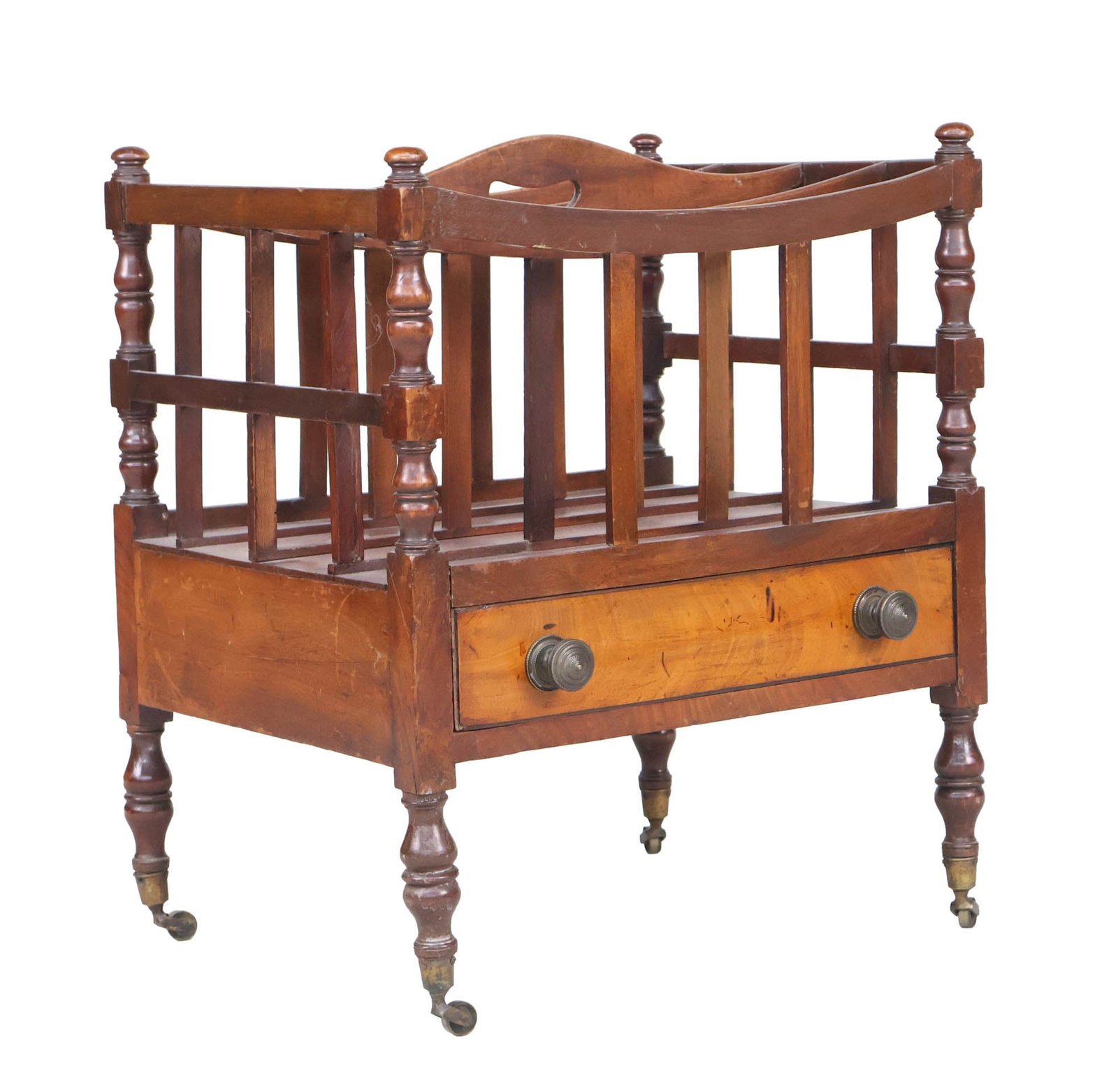 Federal Mahogany Canterbury: Federal Mahogany Canterbury American or English, 1800-1820. Provenance: Property from a private Southwestern collection. 21 x 18 x 13 7/8 in. (53.3 x 45.7 x 35.2 cm.)