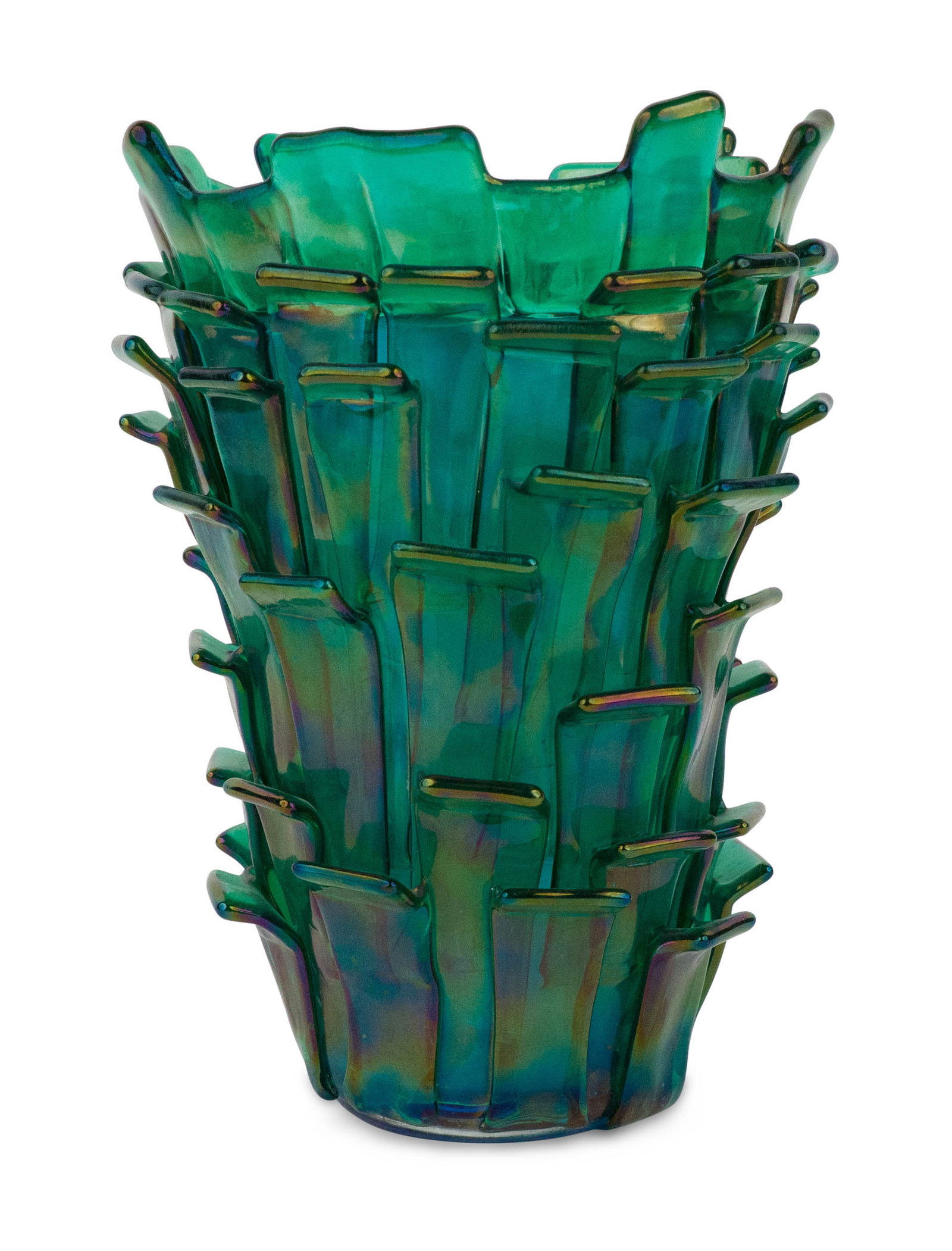 Venini Ritagli Irodescent Glass Vase (1 of 6)